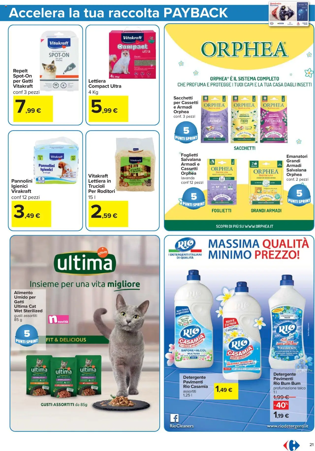 Volantino Carrefour del 21.08.2025 | Pagina: 21 | Prodotti: Salmone, Detergente, Talco, Profumo