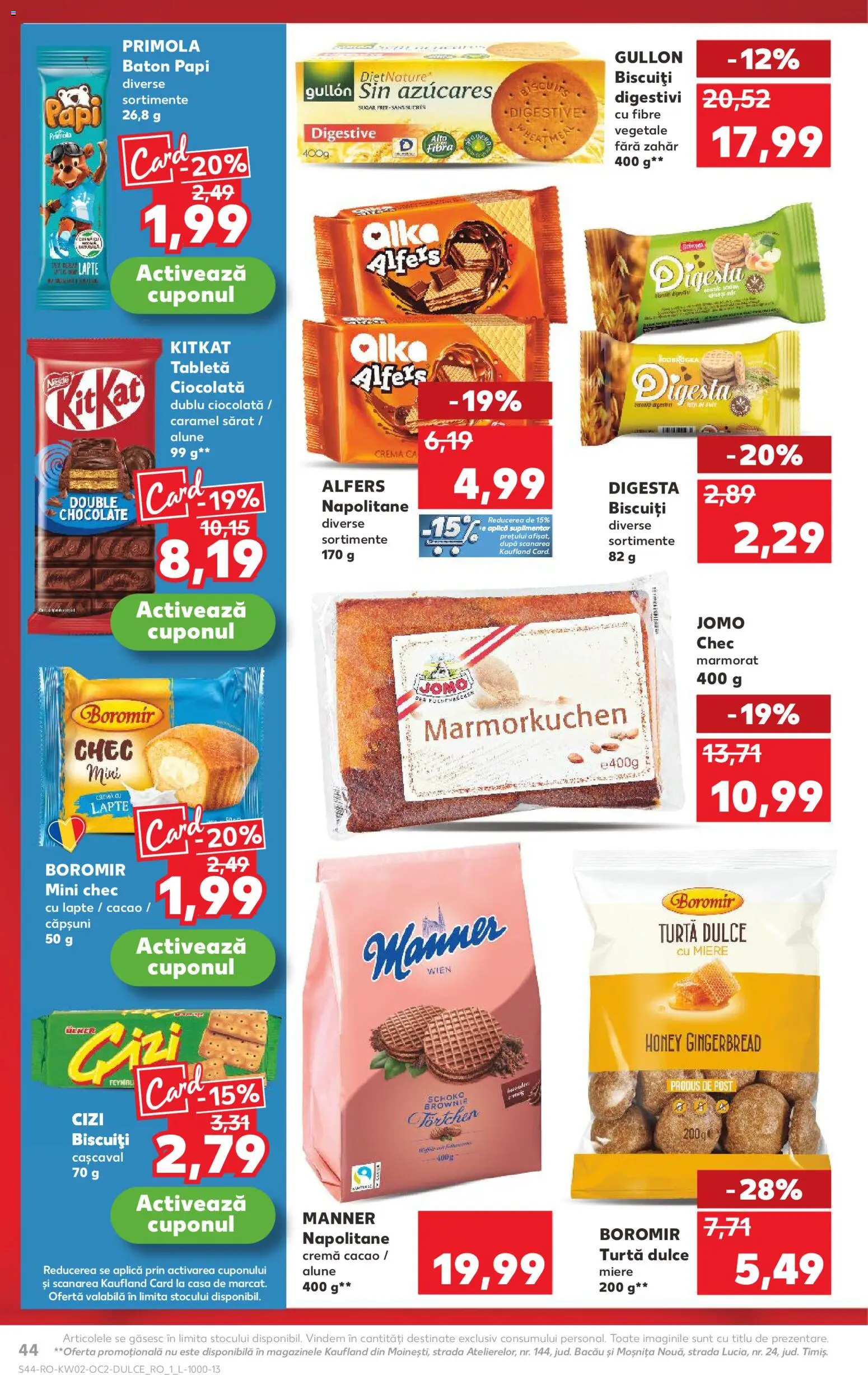 Noul catalog Kaufland – valabil de la 07.01.2026 | Pagină: 44 | Produse: Tabletă, Alune, Ciocolată, Cacao