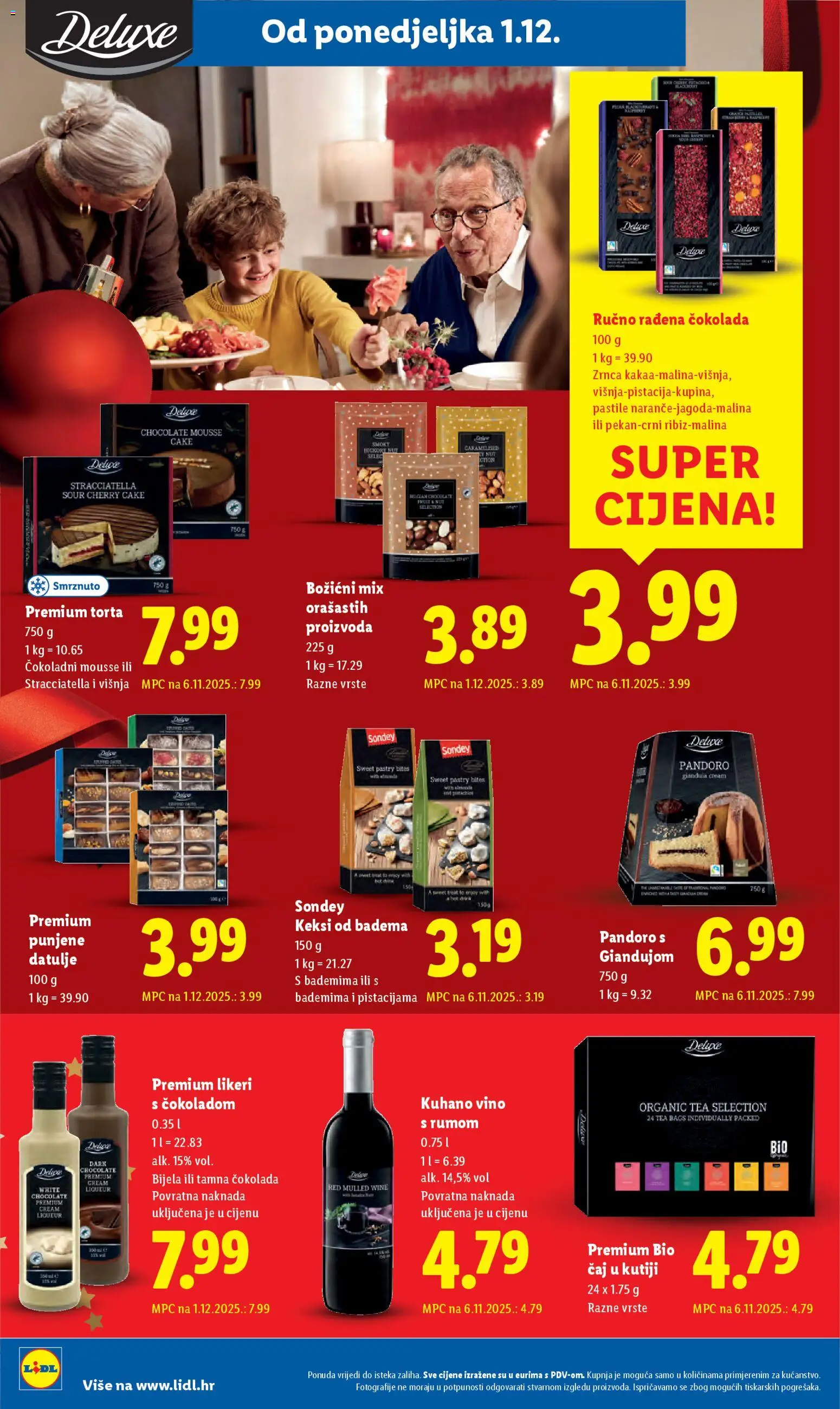 Lidl katalog | vrijedi od 01.12.2025 | Stranica: 32 | Proizvodi: Keksi, Čokolada, Rum, Torta