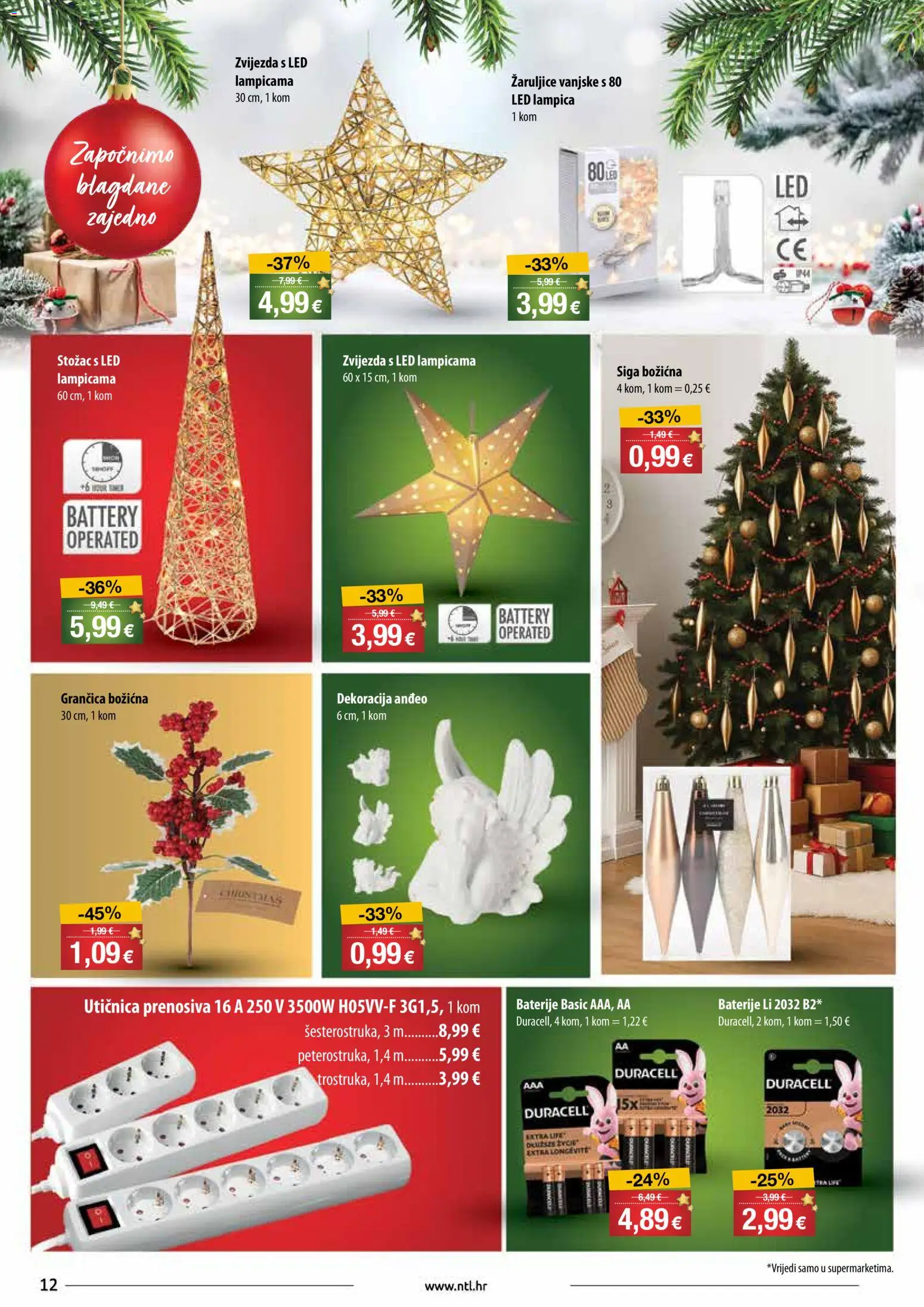 NTL katalog | vrijedi od 03.12.2025 | Stranica: 12 | Proizvodi: Utičnica, Baterije