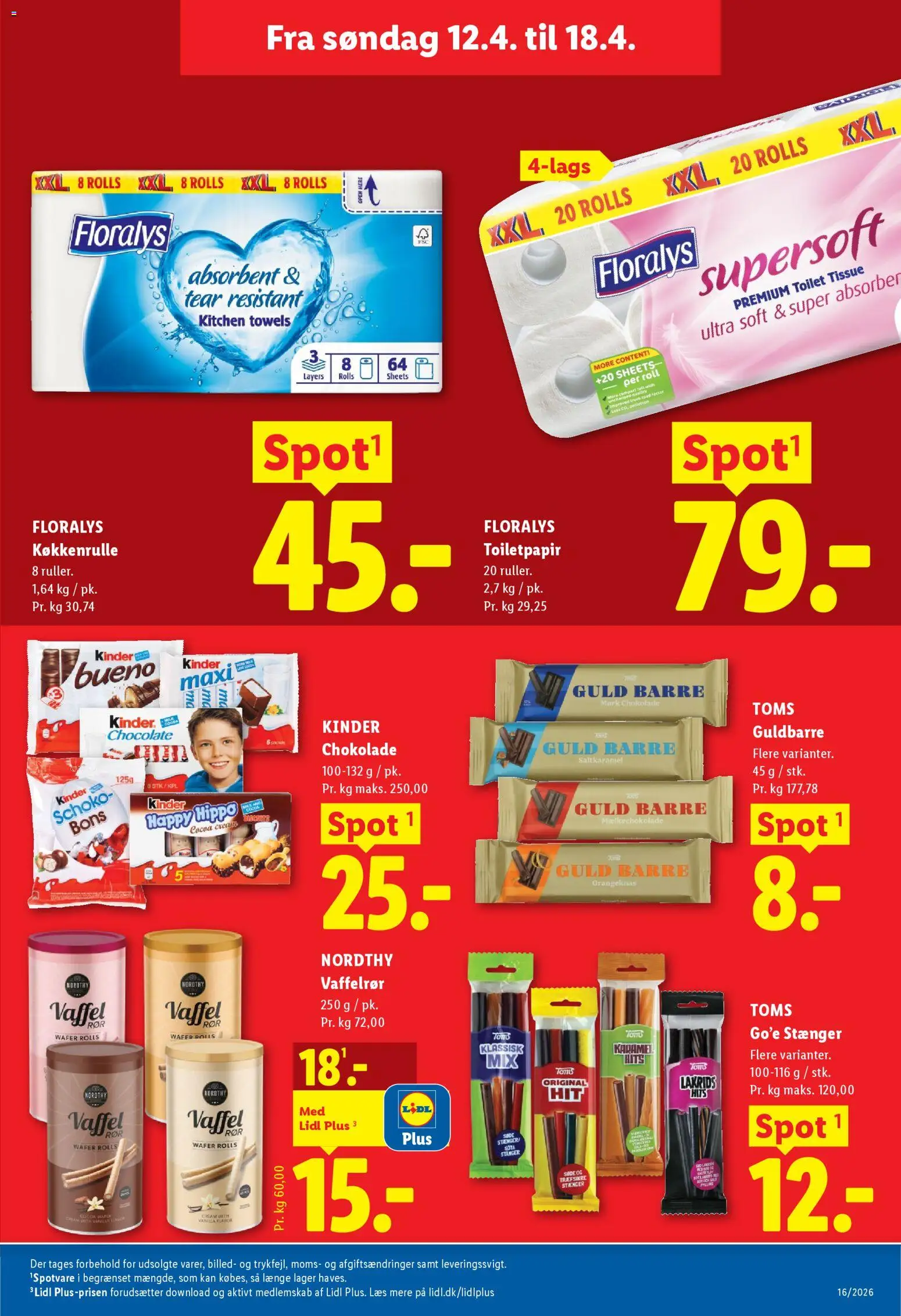 Lidl tilbudsavis – gyldig fra 12.04.2026 | Side: 7 | Produkter: Chokolade, Toilet, Lakrids, Søm