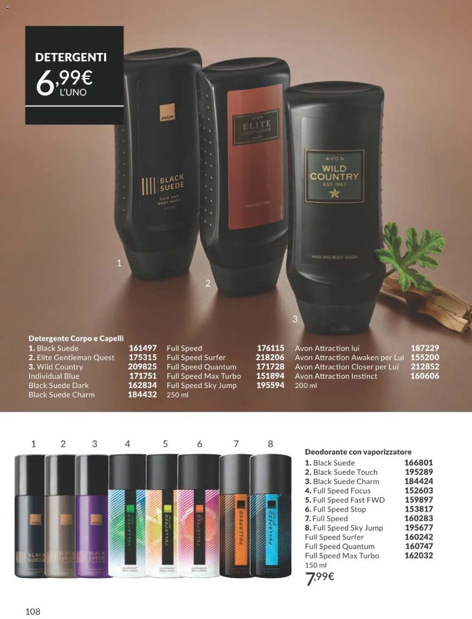 Volantino Avon del 31.12.2025 | Pagina: 108 | Prodotti: Deodorante, Detergente