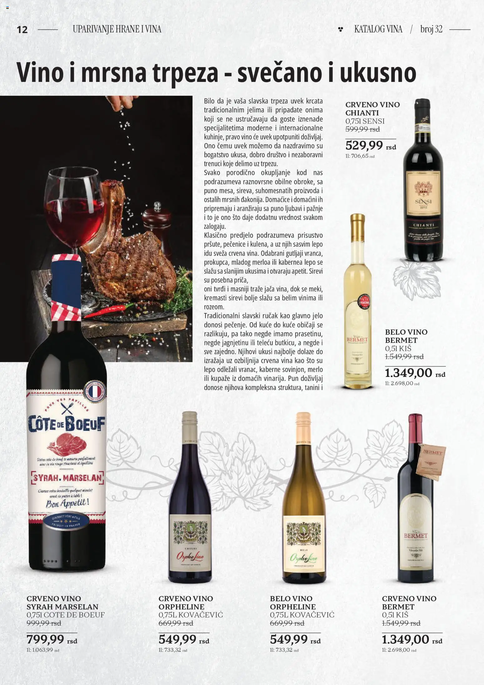 Roda katalog - važi od 23.10.2025 | Strana: 12 | Proizvode: Sto, Crveno vino, Belo vino, Vino