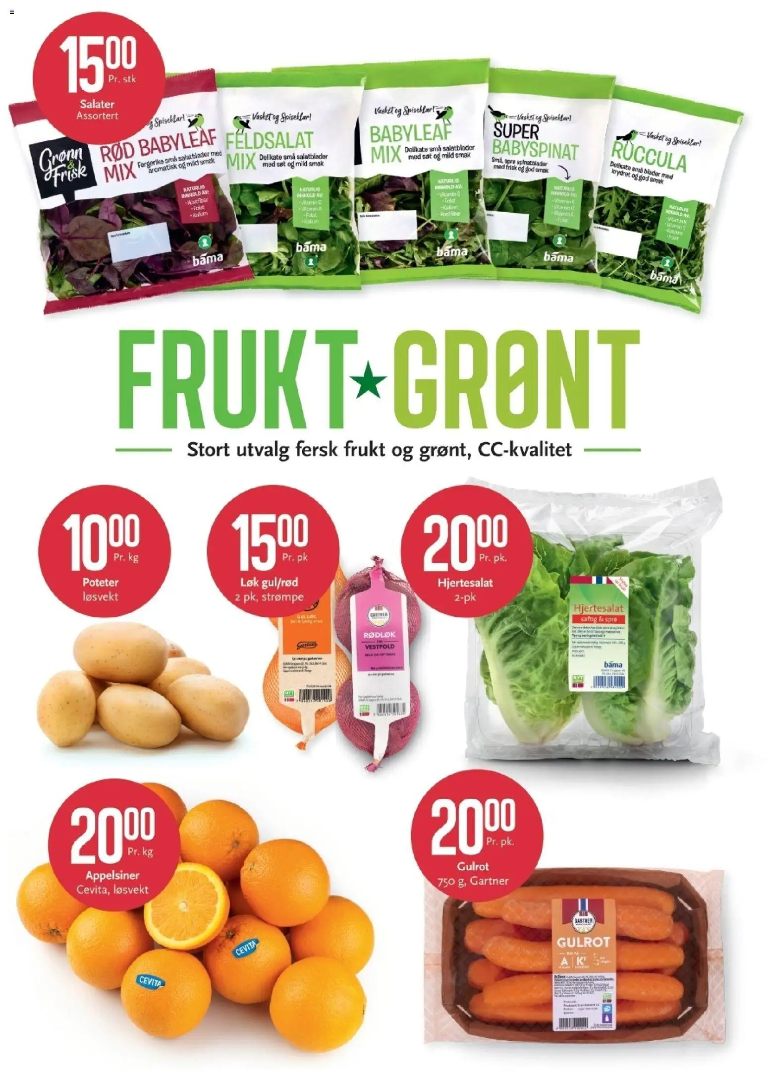 {H1} | Side: 11 | Produkter: Gulrot, Løk, Hjertesalat, Rødløk