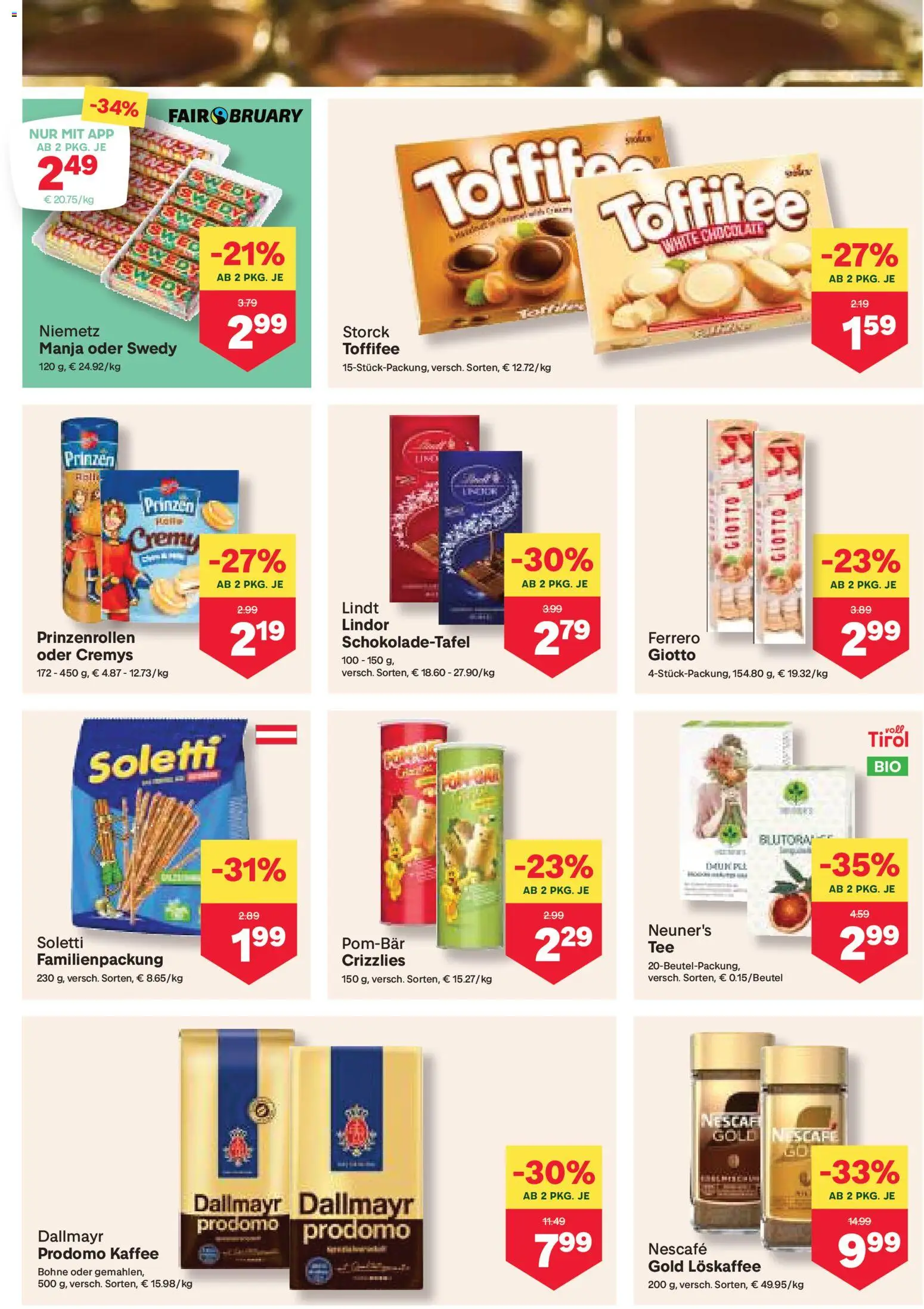 MPREIS Absam gültig ab 27.02.2026 | Seite: 8 | Produkte: Creme, Kaffee