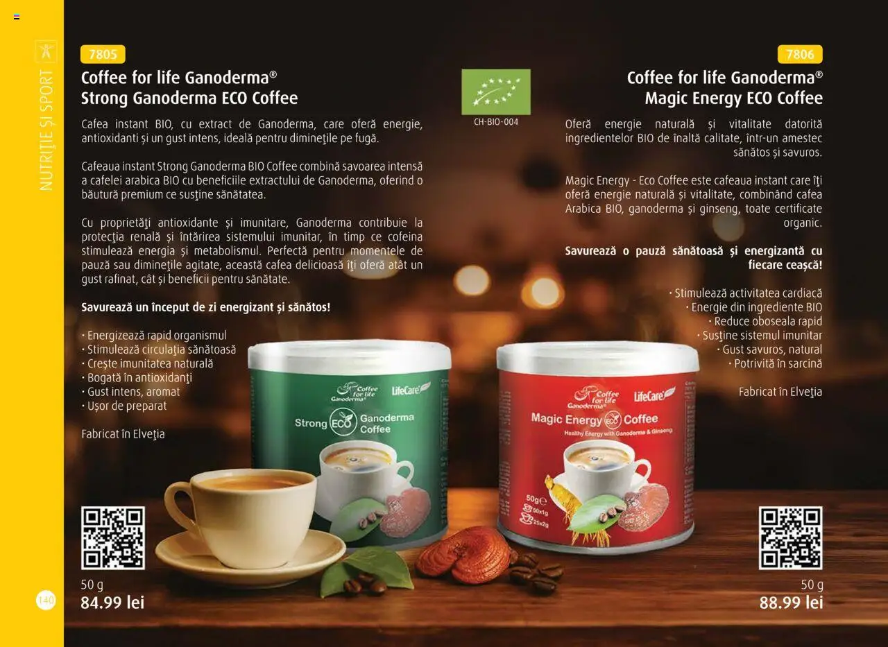 Noul catalog Life Care – valabil de la 01.10.2025 | Pagină: 142 | Produse: Şerit ödül, Cafea