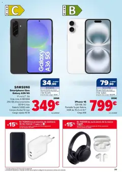 Carrefour folleto │ válido desde el 11.09.2025 | Página: 77 | Productos: Smartphone, Iphone, Cámara, Batería