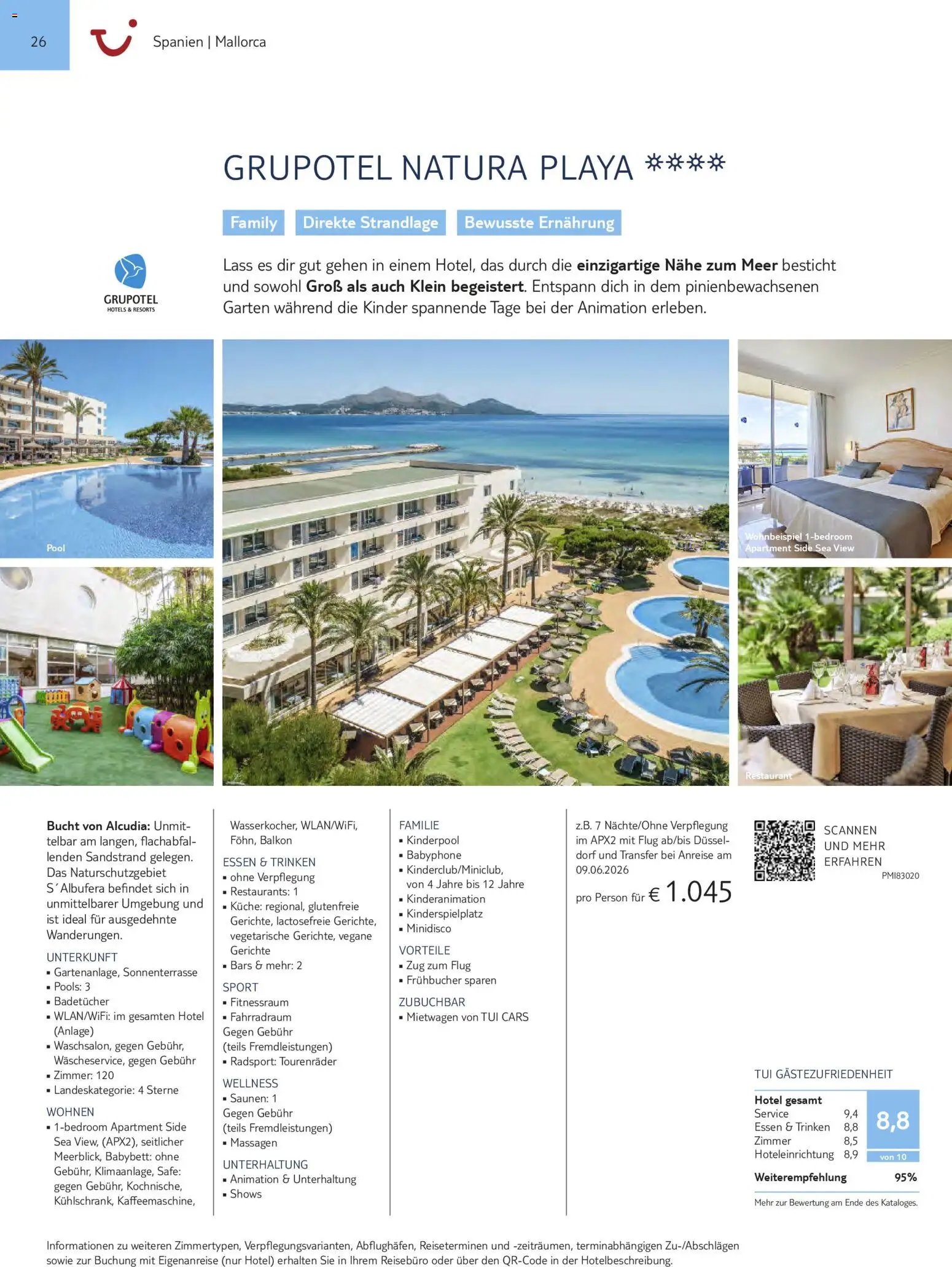 Aida  Südeuropa & Nordafrika 2026/27 – gültig ab 01.01.2026 | Seite: 26 | Produkte: Babybett, Küche