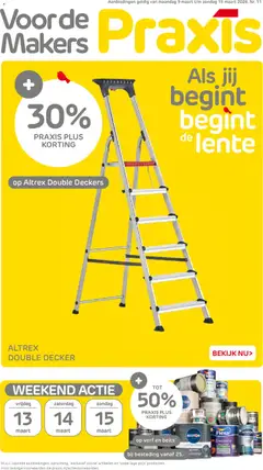 Praxis folder - Voorbeeld van een folder van Praxis, geldig van 09.03.2026