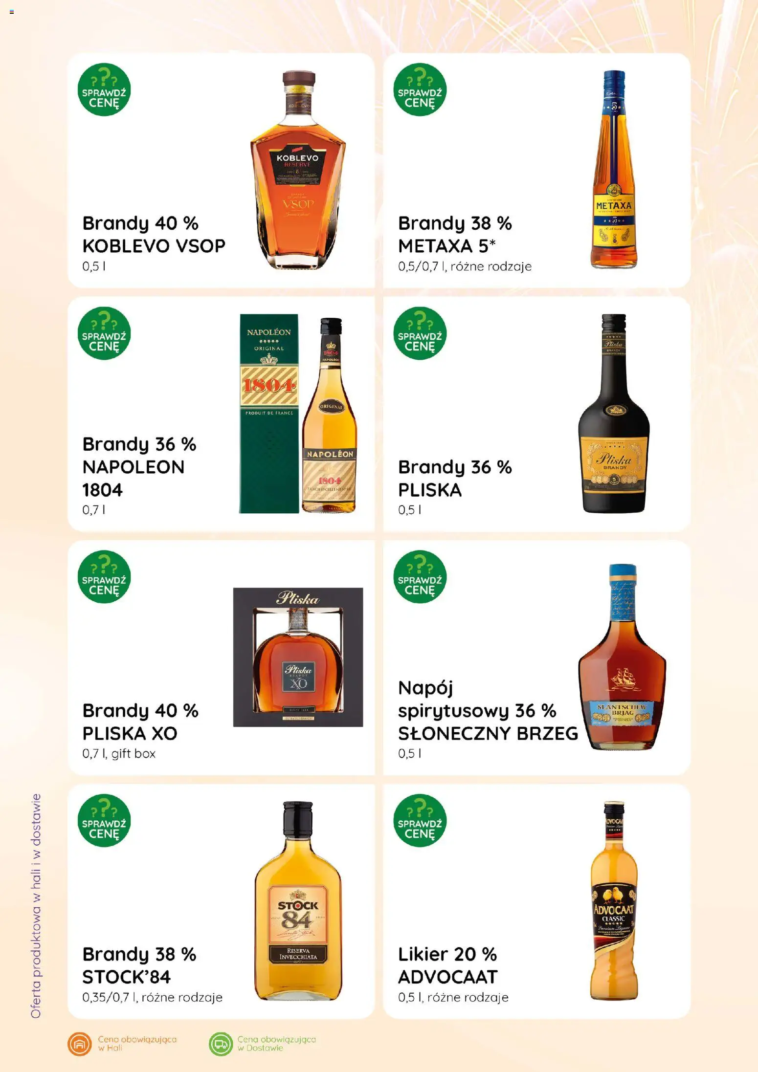 Eurocash Gazetka - Katalog Alkoholowy od 01.01.2026 | Strona: 34 | Produkty: Metaxa, Pliska brandy, Pliska xo
