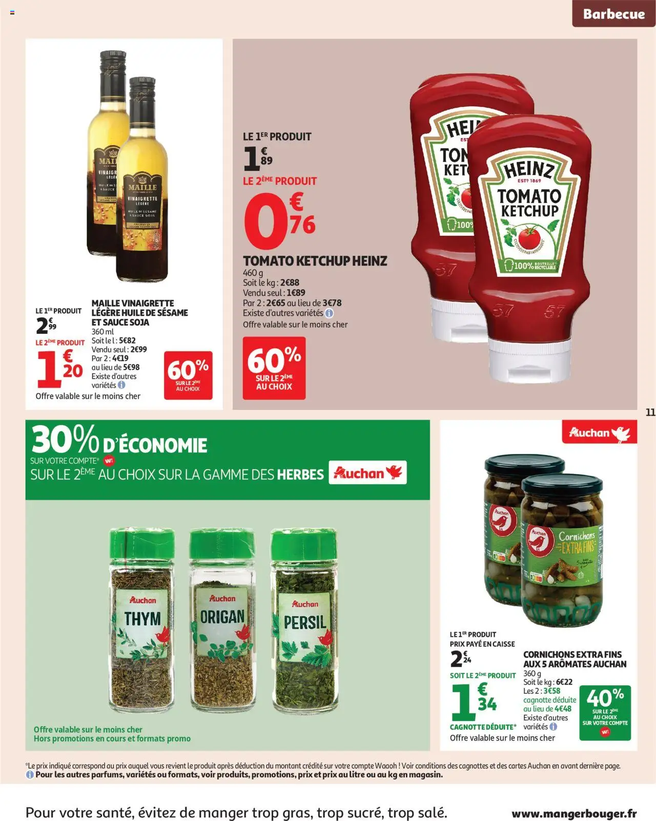  | Page: 11 | Produits: Origan, Barbecue, Persil, Ketchup