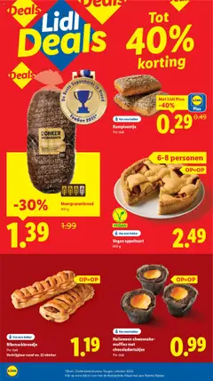 Vegan appeltaart, 600 g - Voorbeeld van een folder van Lidl, geldig van 20.10.2025 | Pagina: 10