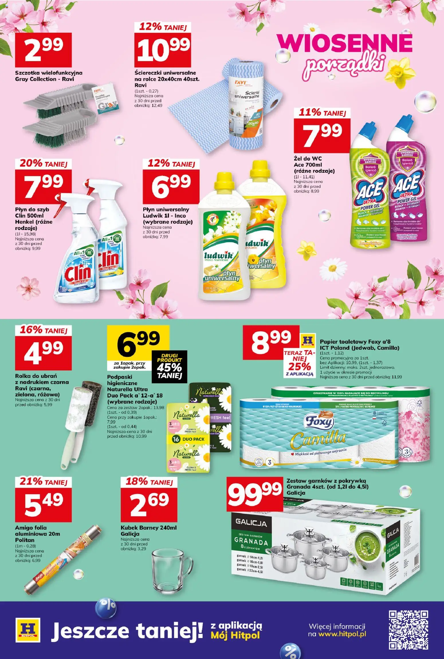 Hitpol Gazetka od 27.02.2026 | Strona: 11 | Produkty: Papier toaletowy, Garnek, Szczotka, Detergent