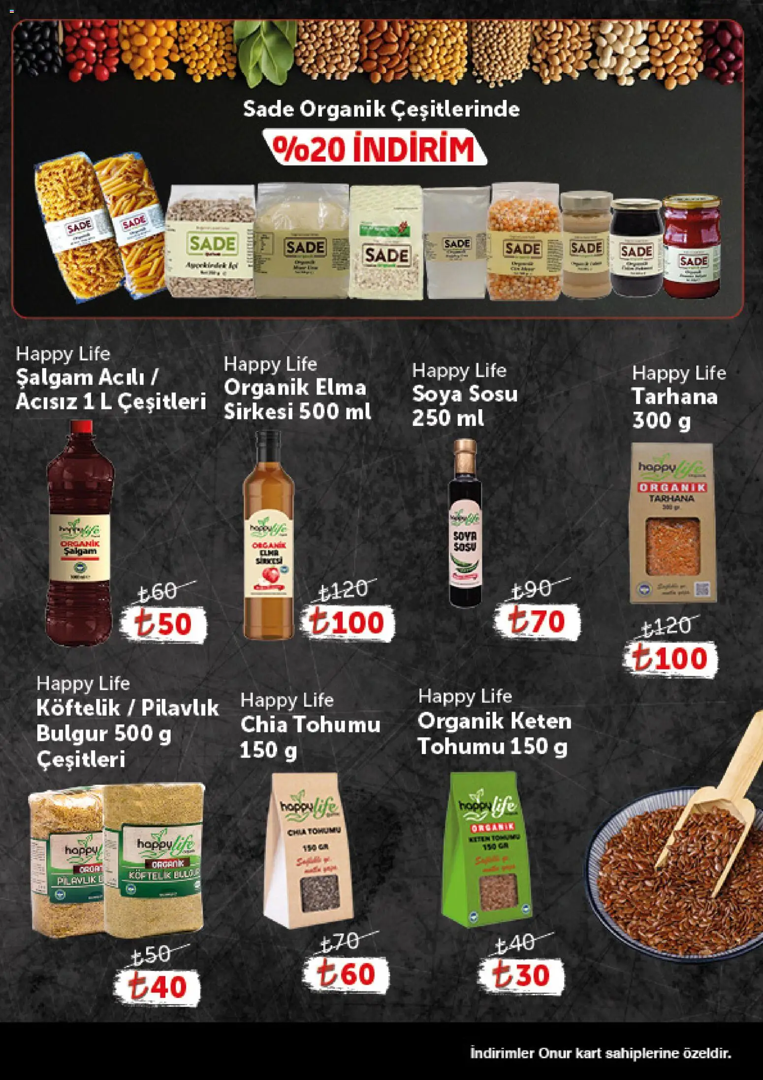 Onur Market - Katalog Gurme - 16.04.2026 tarihinden itibaren geçerlidir | Sayfa: 7 | Ürünler: Şalgam, Elma, Soya sosu