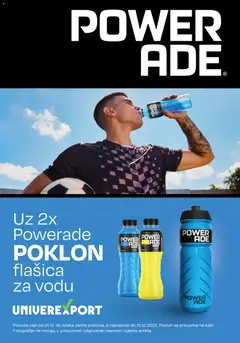 Univerexport poklon flašica za vodu uz Powerade - pregled Univerexport kataloga - važi od 01.12.2025