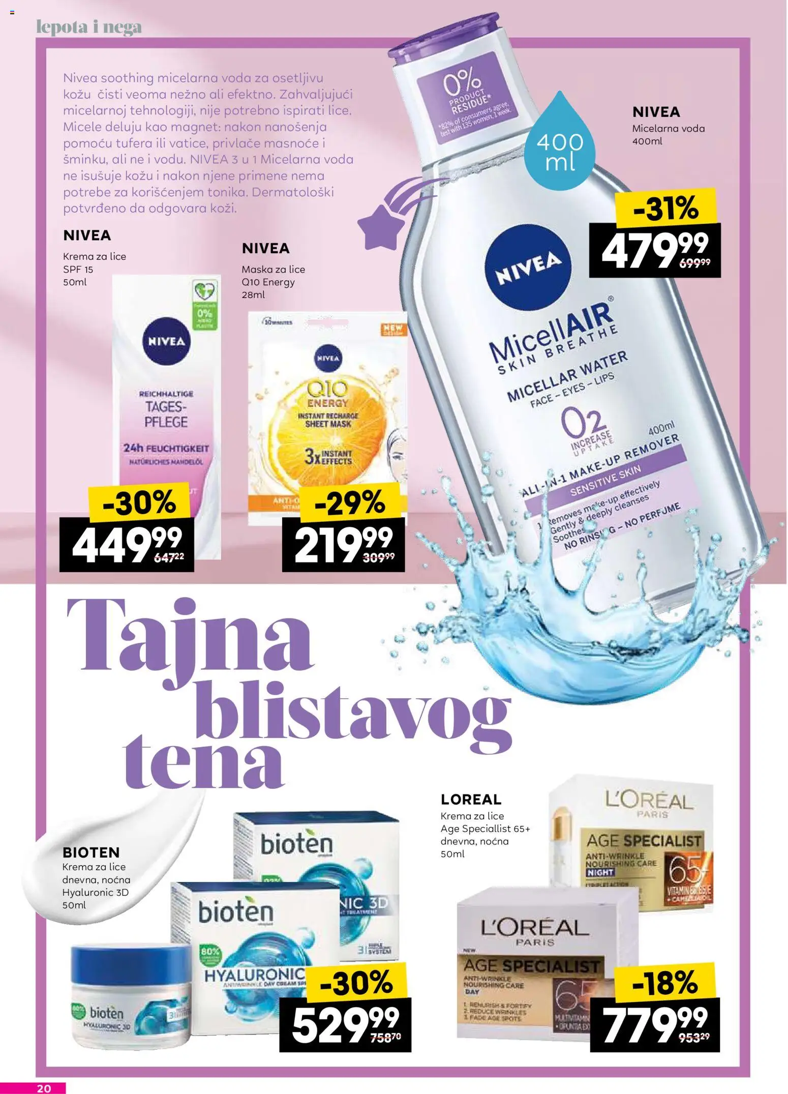 Roda katalog - važi od 22.01.2026 | Strana: 20 | Proizvode: Nivea, Krema, Maska, Micelarna voda