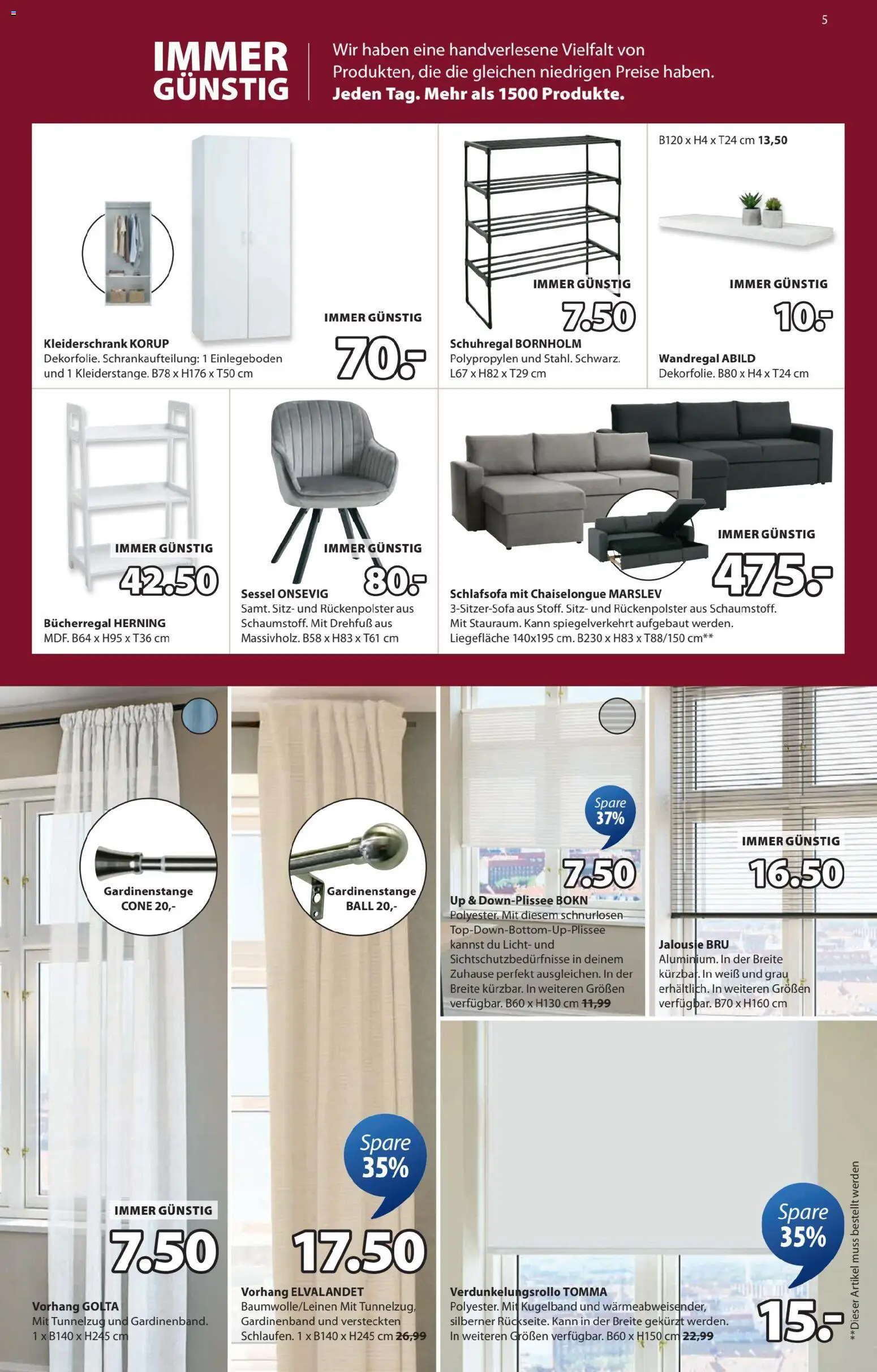 JYSK Angebote gültig ab 17.12.2025 | Seite: 5 | Produkte: Kleiderschrank, Sessel