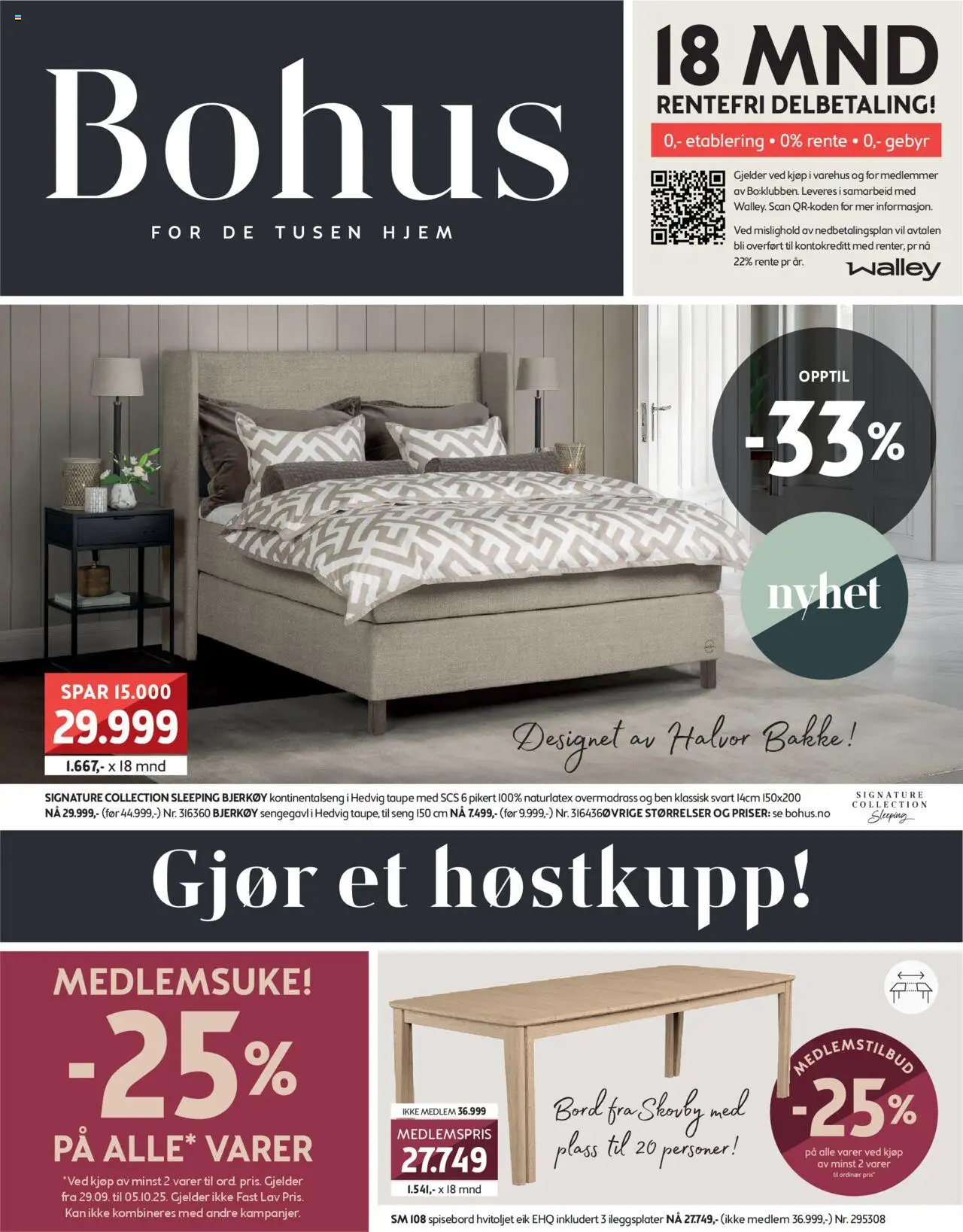 {H1} | Side: 1 | Produkter: Kontinentalseng, Seng, Bord, Sengegavl