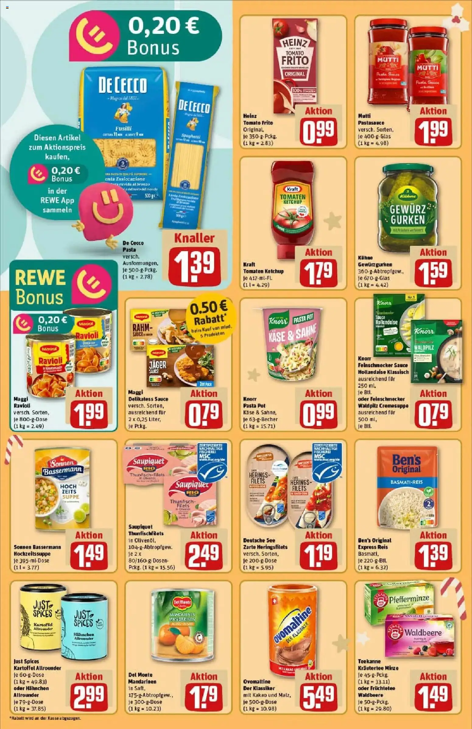 Rewe prospekt Diez	 – gültig ab 07.12.2025 | Seite: 18 | Produkte: Mandarinen, Teekanne, Pasta, Sahne