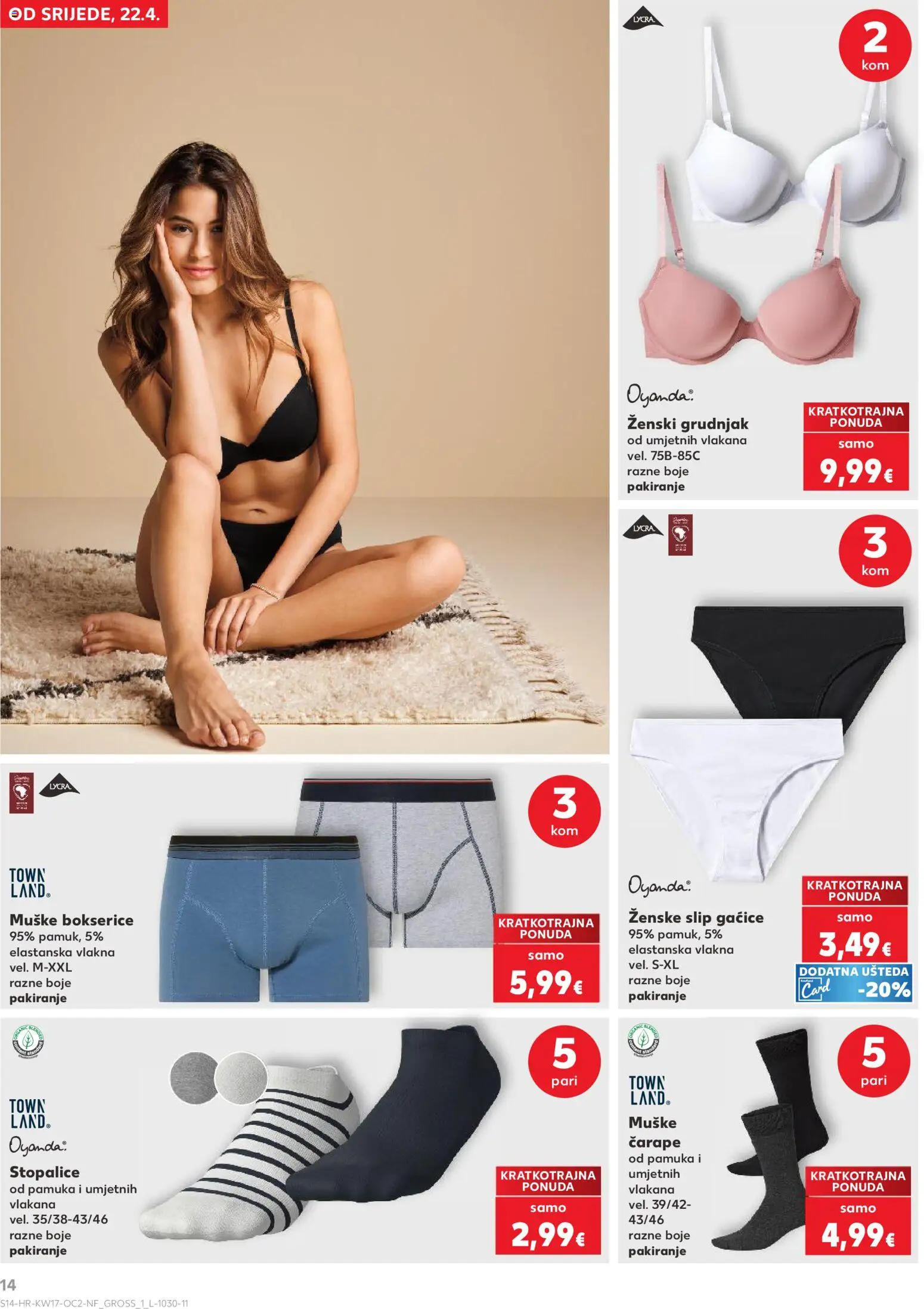 Kaufland HR akciós ujság - amely érvényes a következő dátumtól: 22.04.2026 | Oldal: 14