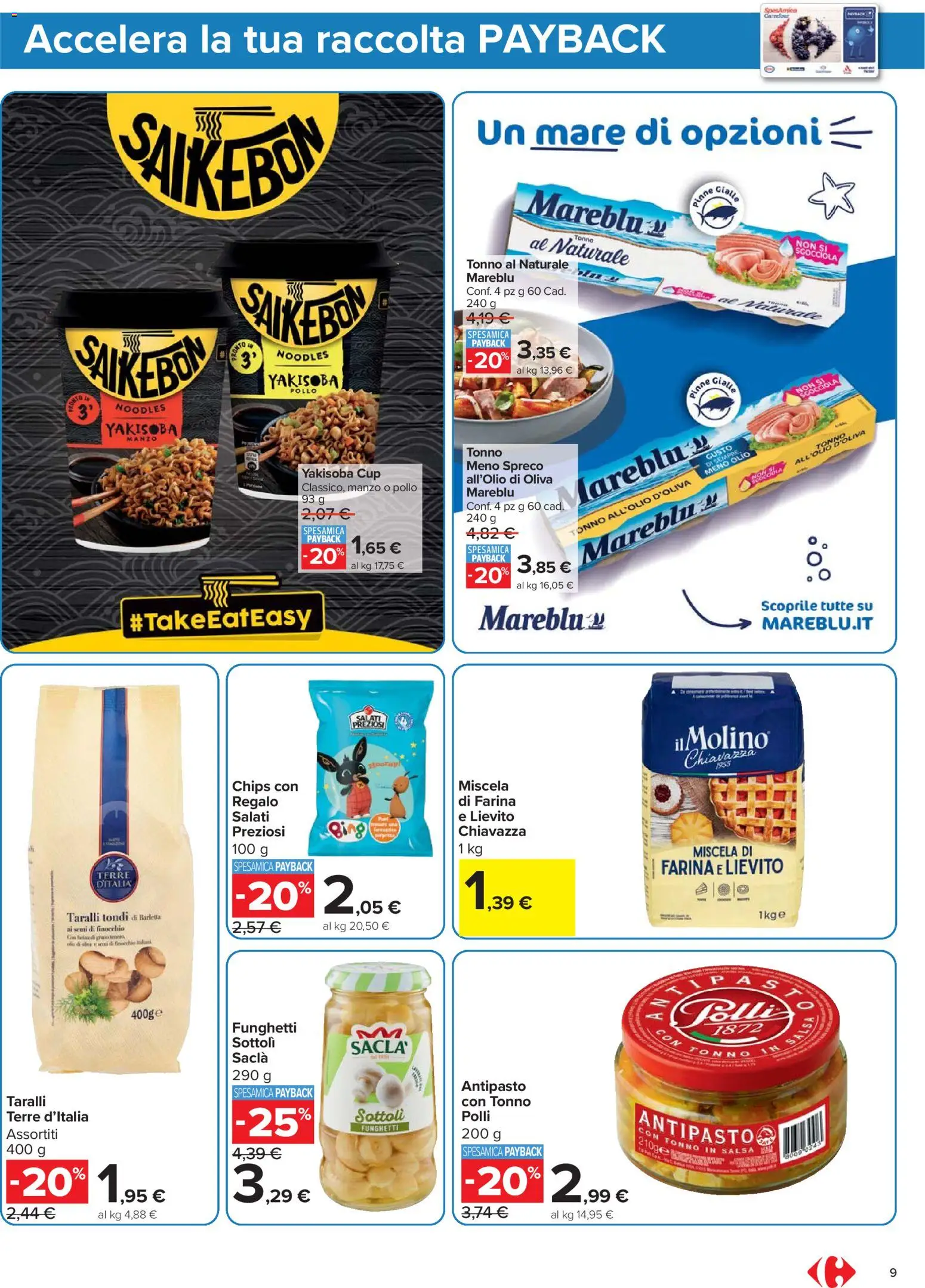 Volantino Carrefour del 02.01.2026 | Pagina: 9 | Prodotti: Pollo, Olio, Tonno, Tonno al naturale