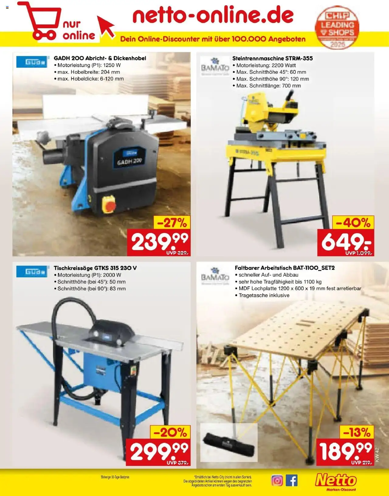 Netto Marken-Discount Prospekt 	 – gültig ab 13.10.2025 | Seite: 57 | Produkte: Arbeitstisch