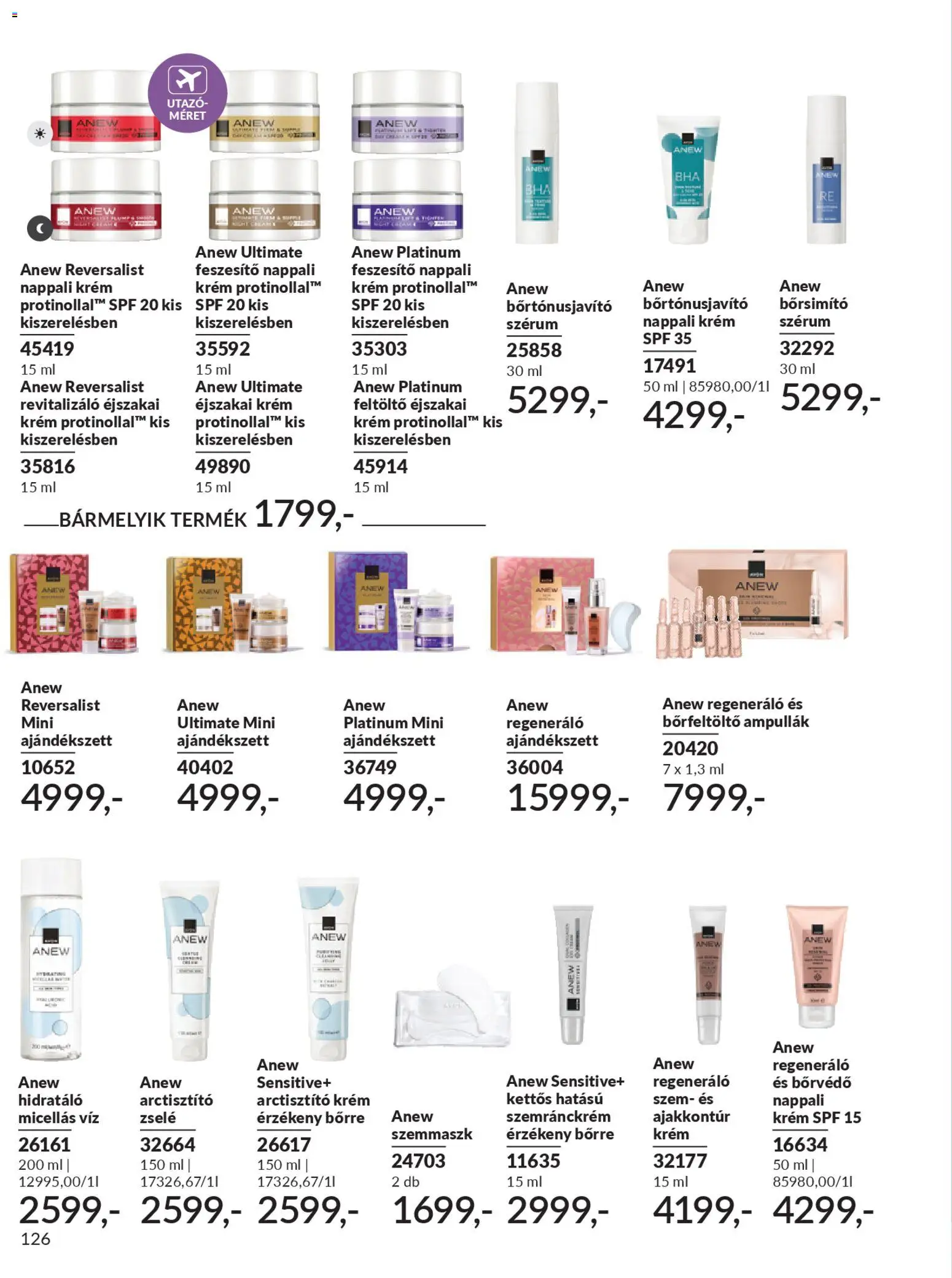 Avon akciós ujság - amely érvényes a következő dátumtól: 01.01.2026 | Oldal: 128 | Termékek: Micellás víz