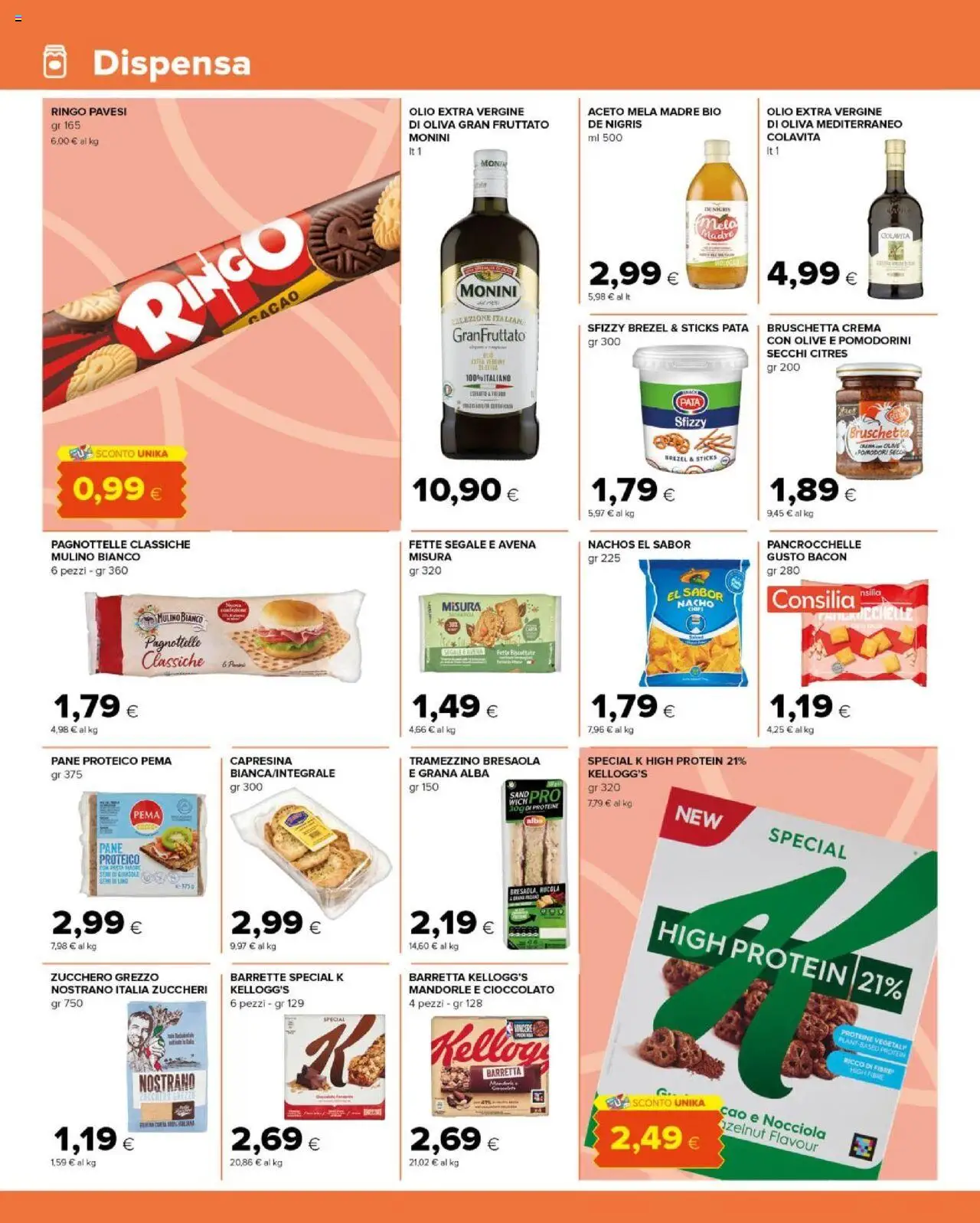Volantino Tigre del 06.08.2025 | Pagina: 8 | Prodotti: Pane, Rucola, Olive, Barretta