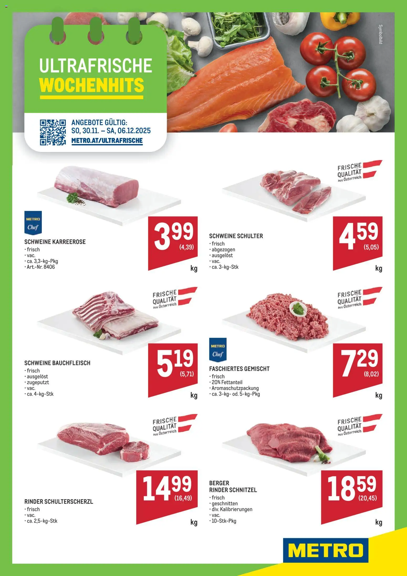 Metro angebote Wochenhits gültig ab 30.11.2025 | Seite: 1