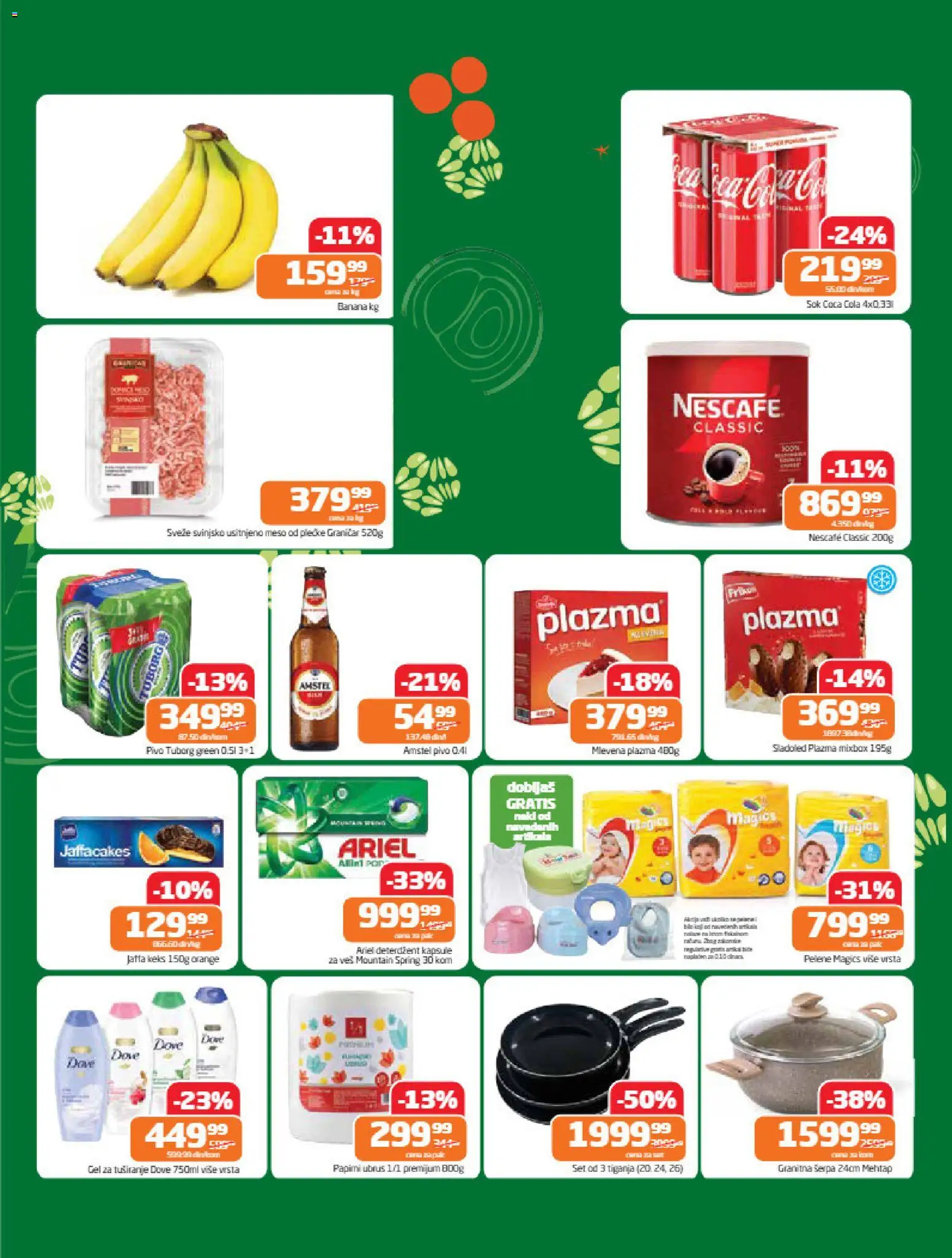 Gomex katalog - važi od 22.04.2026 | Strana: 2 | Proizvode: Deterdžent, Amstel, Ubrus, Dove