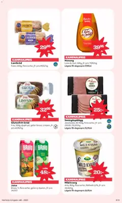 Mild kvarg, Arla, 450g, flera sorter, fetthalt 0,2%, jfr-pris, 44,44/kg, Lägsta 30-dagarspris 26,95/st - Förhandsvisning av reklamblad från butik Hemköp aktuell från 24.11.2025 | Sida: 9