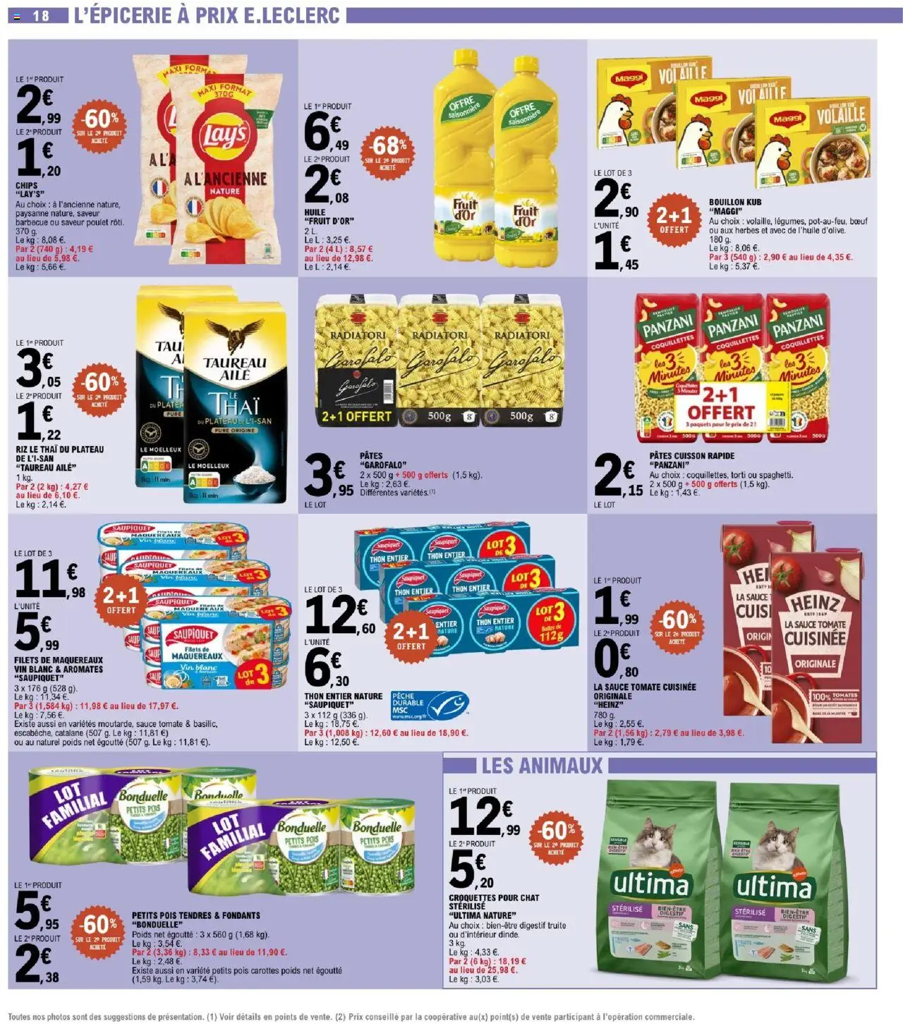 | Page: 18 | Produits: Digestif, Pois, Tomates, Chips