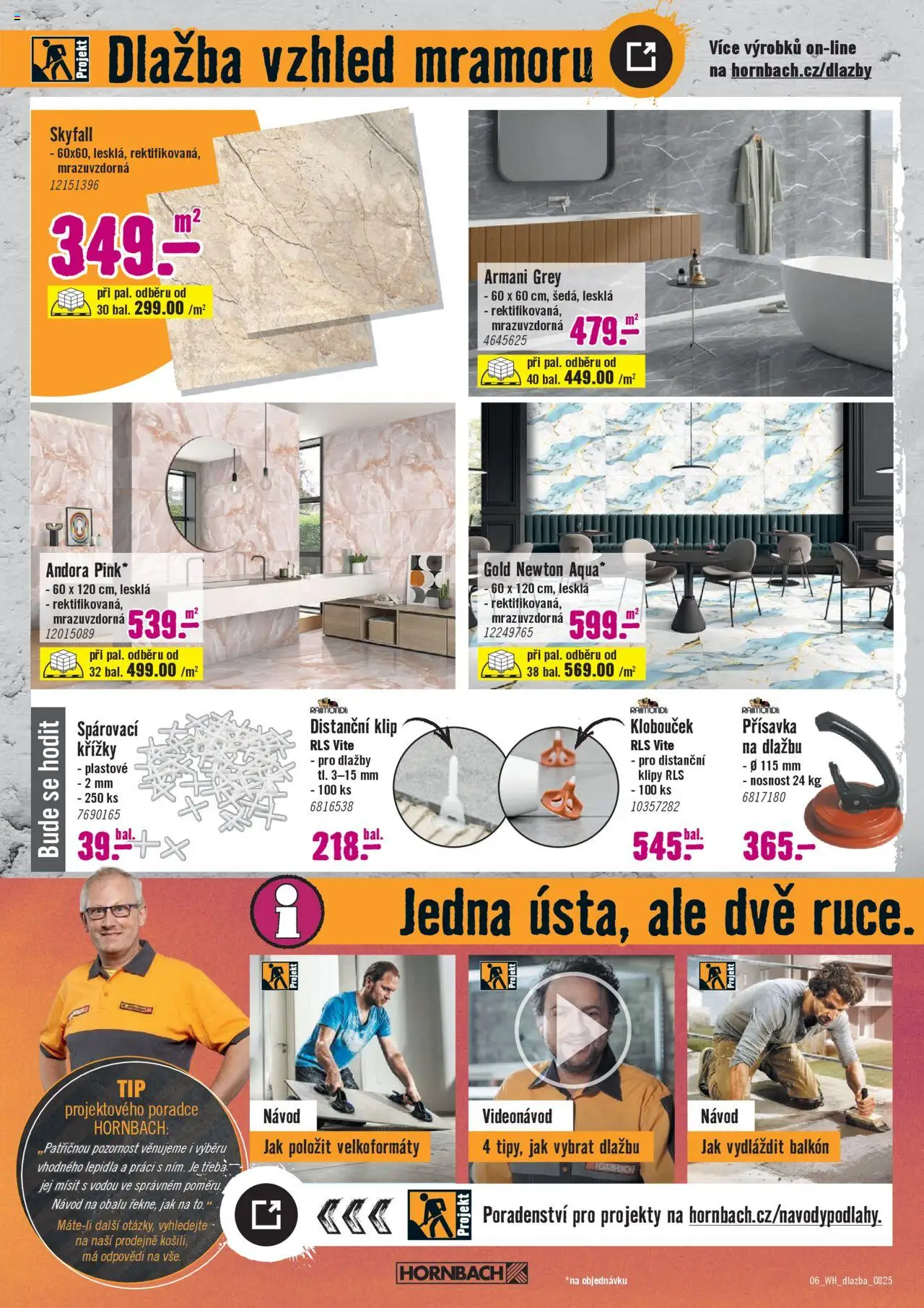 HORNBACH leták - Dlažba od 13.08.2025 | Strana: 6 | Produkty: Dlažba