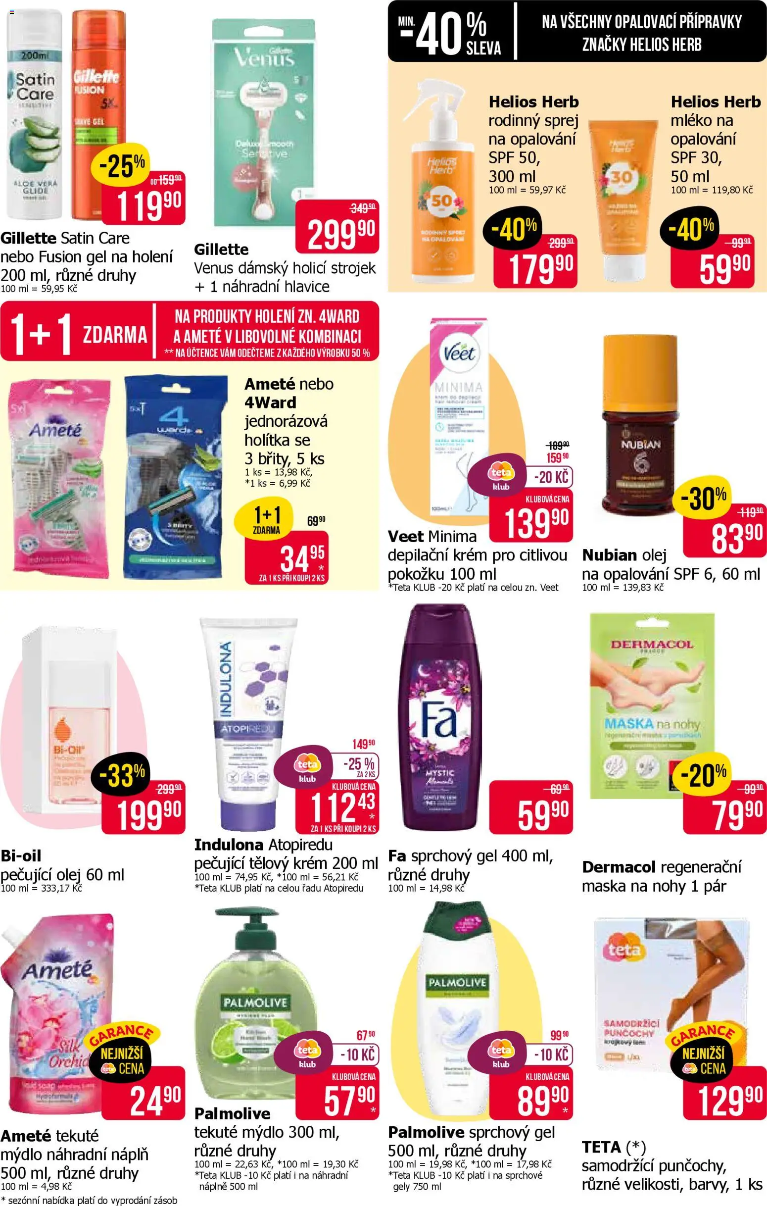 TETA Drogerie leták od 23.04.2026 | Strana: 9 | Produkty: Mýdlo, Holicí strojek, Aloe vera, Indulona