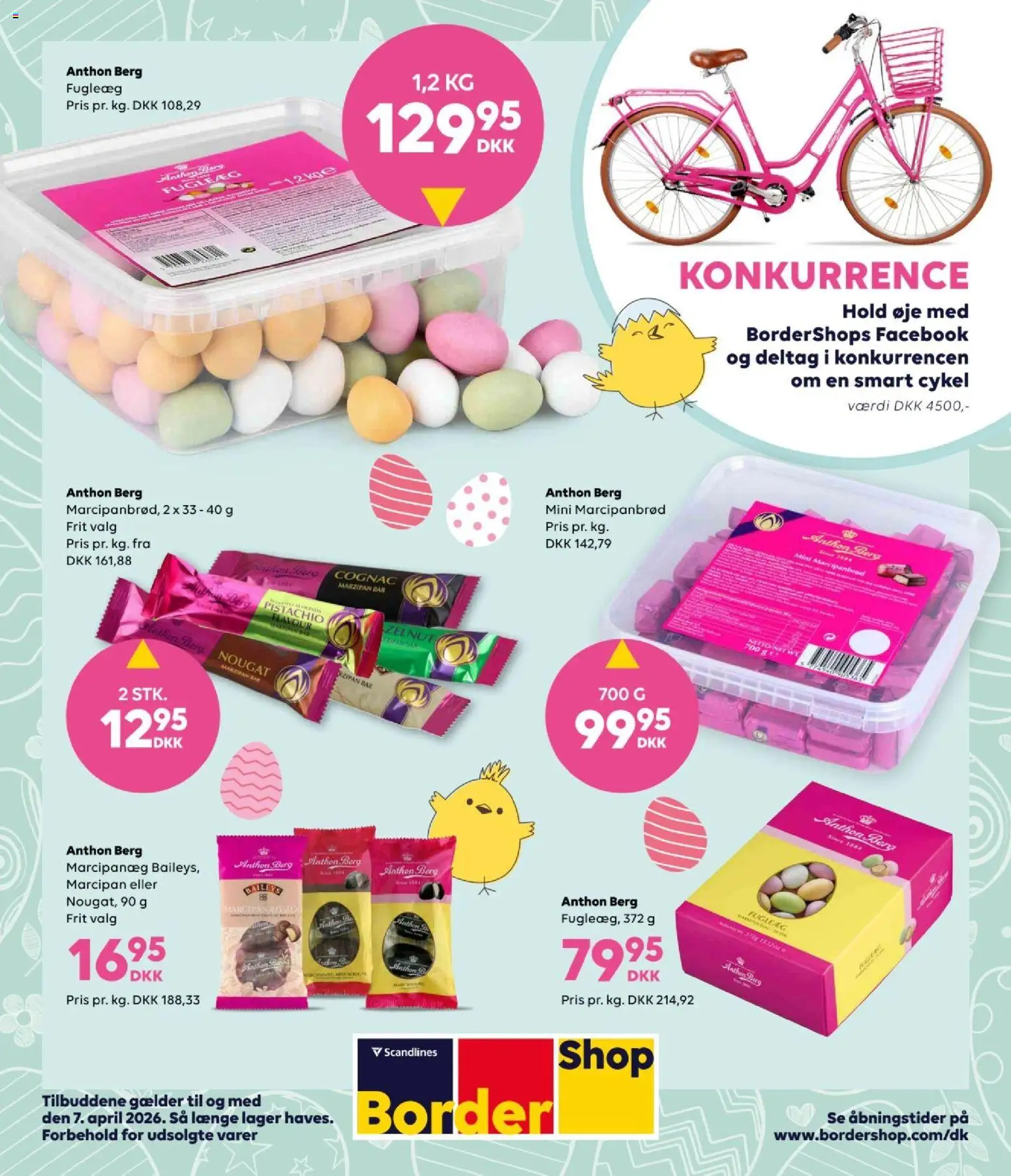 Bordershop tilbudsavis – gyldig fra 03.03.2026 | Side: 1 | Produkter: Amendoins, Marcipan, Marcipanbrød, Nougat