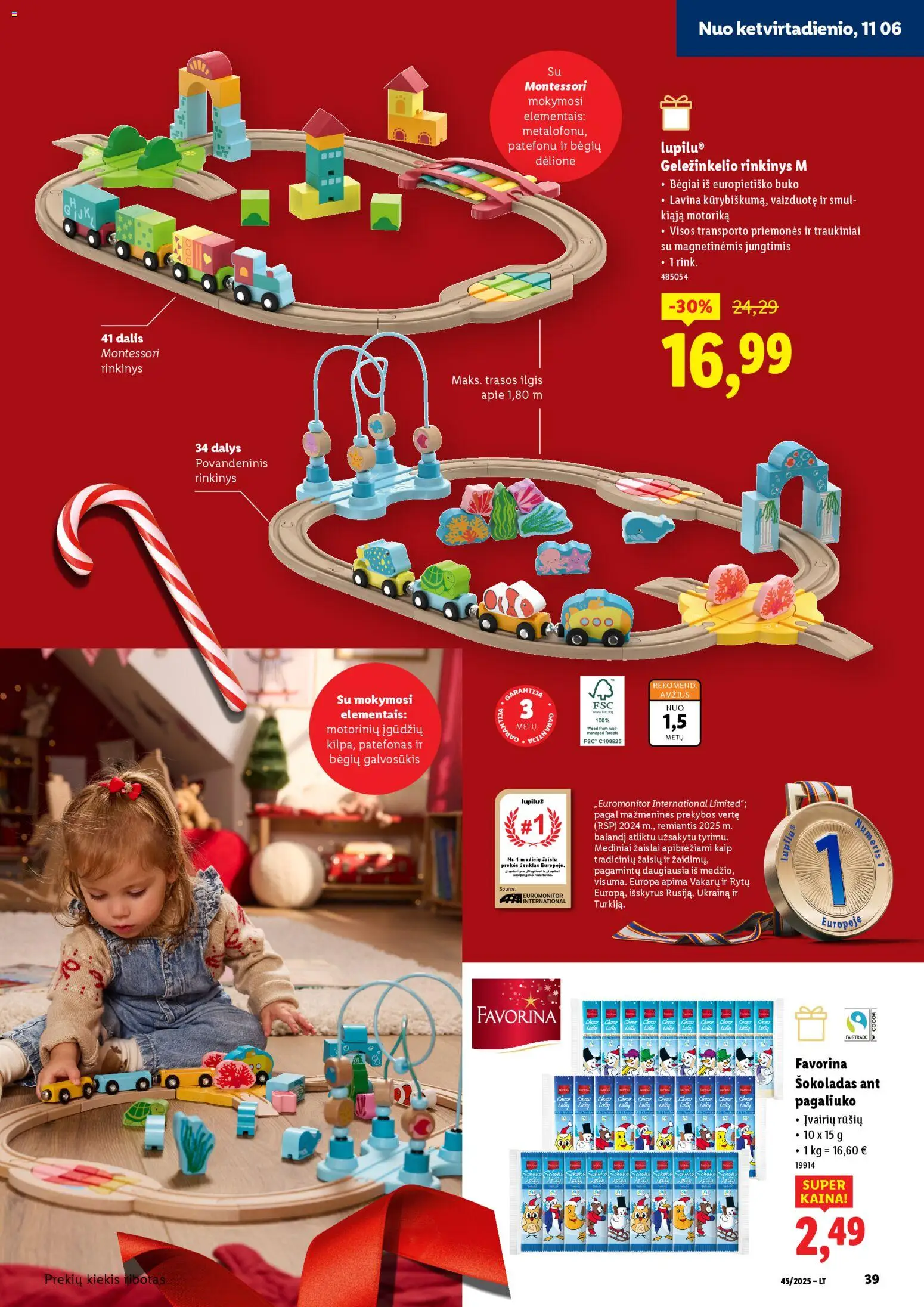 LIDL akcijos nuo 13.11.2025 | Puslapis: 39 | Prekių: Šokoladas