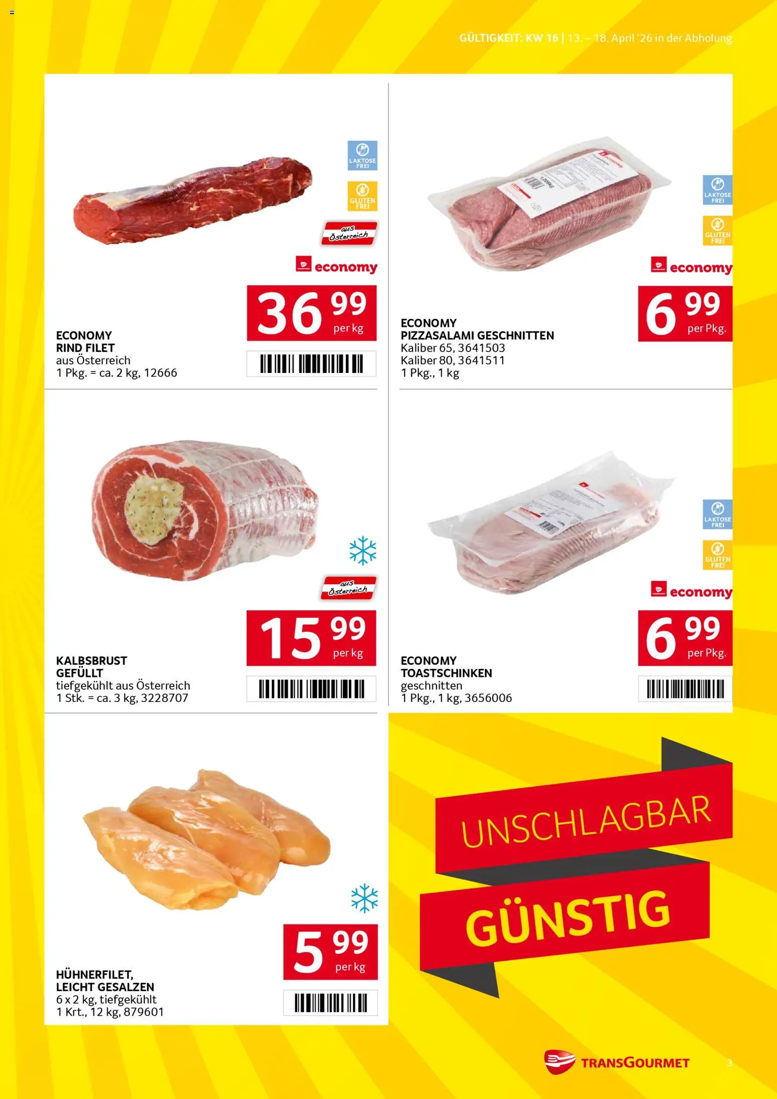 Transgourmet Flugblatt gültig ab 13.04.2026 | Seite: 3