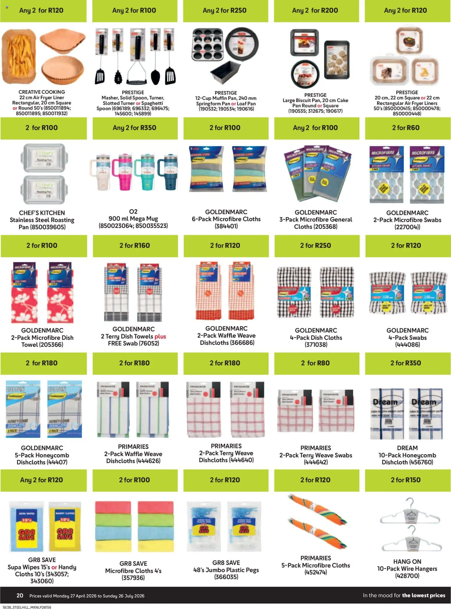 New Makro catalogue – valid from 27.04.2026 | Page: 20 | Products: Cake, Towel, Air fryer, Mug