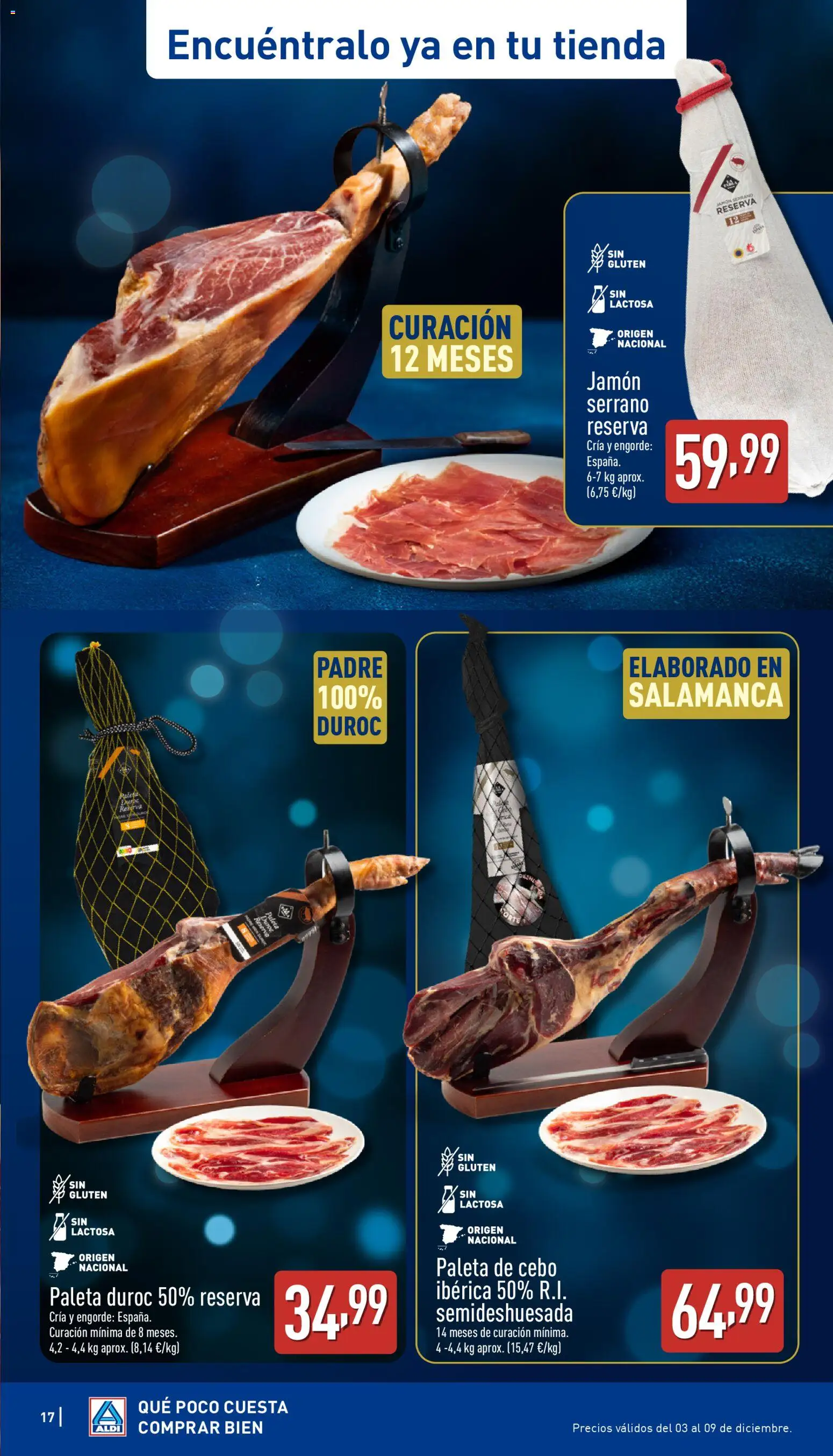 Aldi folleto Baleares │ válido desde el 04.12.2025 | Página: 17 | Productos: Jamón serrano, Jamón