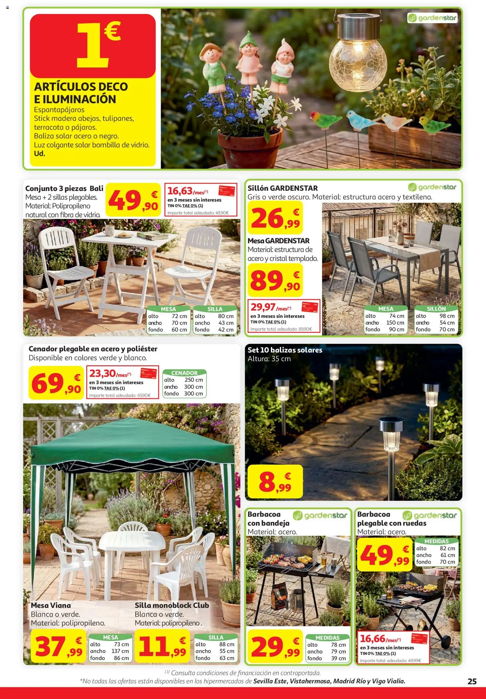 Alcampo HG Unico │ válido desde el 21.04.2026 | Página: 25 | Productos: Bombilla, Sillón, Bandeja, Mesa