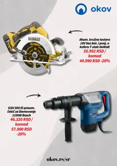 Okov katalog - pregled Okov kataloga - važi od 01.04.2026 | Strana: 4 | Proizvode: Bosch, Čekić, Kružna testera