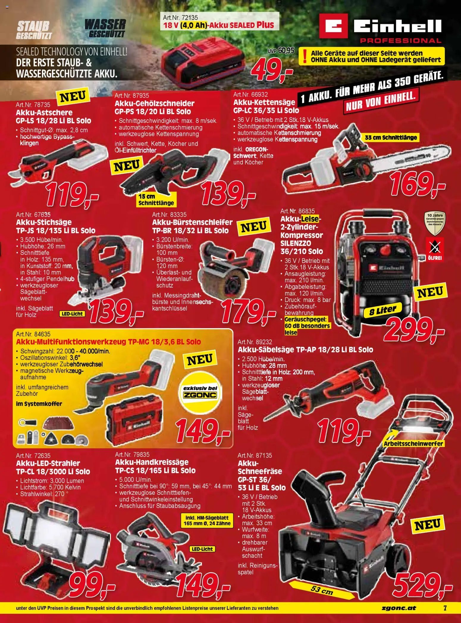 Zgonc - Flugblatt Dezember I 2025 gültig ab 01.12.2025 | Seite: 7 | Produkte: Wasser, Kocher, Bürste