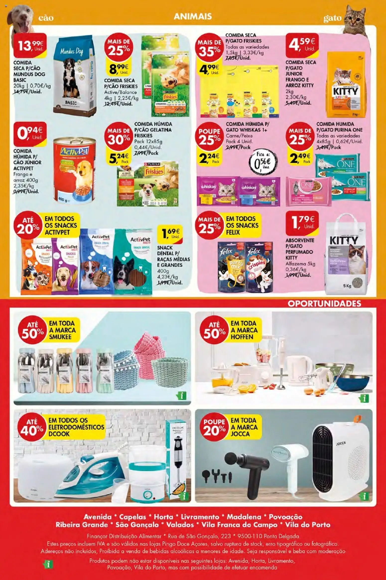 Pingo Doce Poupe Esta Semana Açores │ válido de 16.04.2026 | Página: 28 | Produtos: Purina one, Frango, Gelatina, Arroz