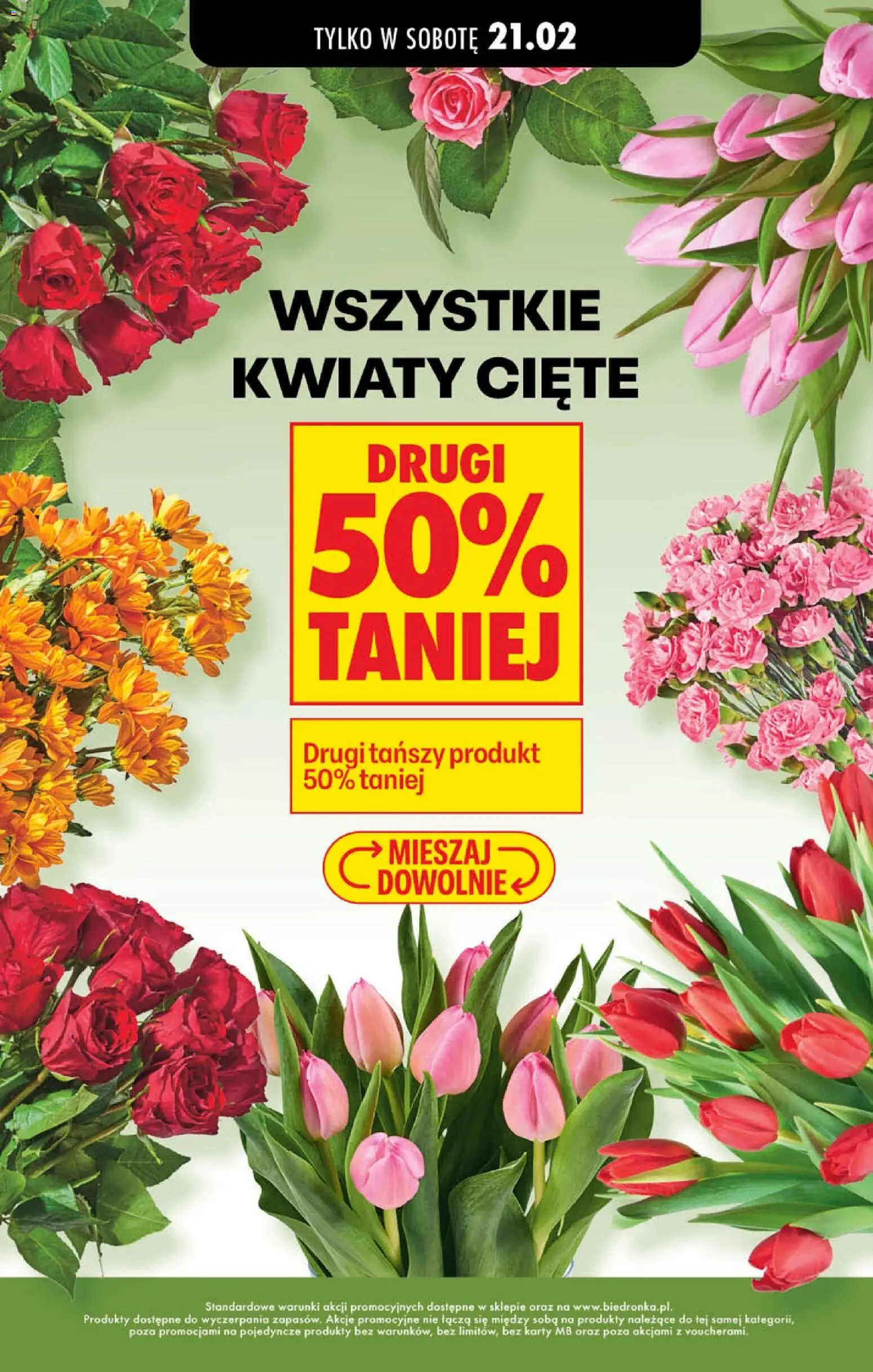 Biedronka gazetka - Tani weekend od 20.02.2026 | Strona: 10 | Produkty: Kwiaty cięte, Kwiaty