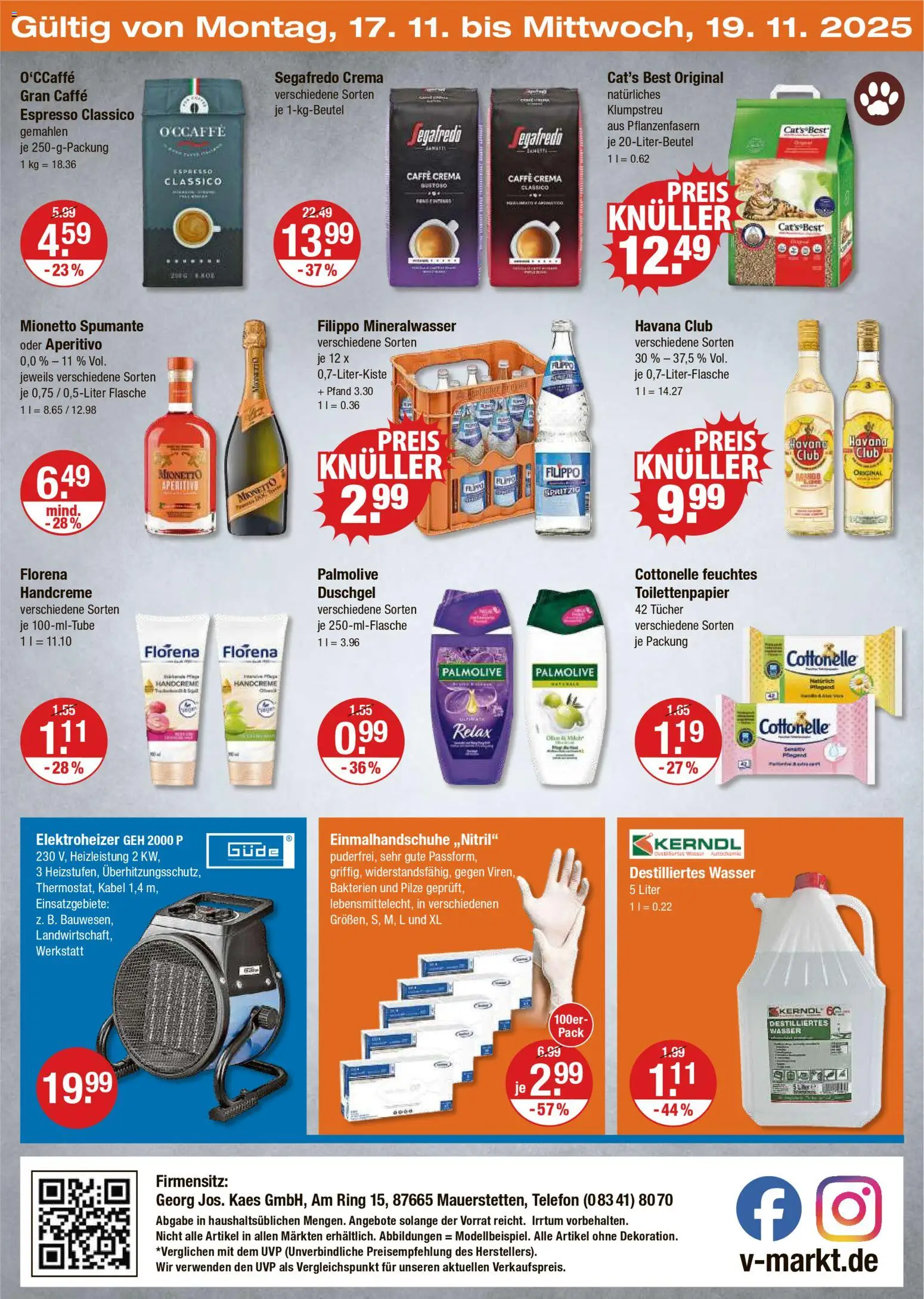 V-Markt - Schwaben / Oberbayern – gültig ab 13.11.2025 | Seite: 24 | Produkte: Havana club, Mineralwasser, Telefon, Toilettenpapier