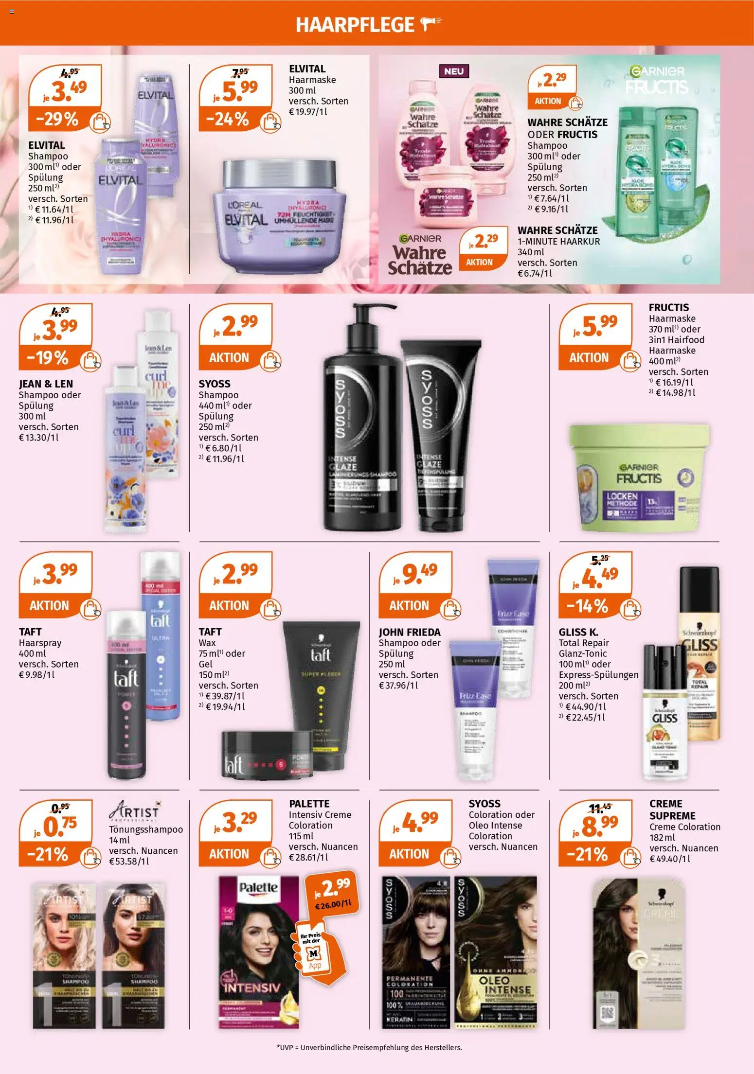 Müller Flugblatt gültig ab 23.03.2026 | Seite: 5 | Produkte: Spülung, Haarmaske, Haarspray, Creme