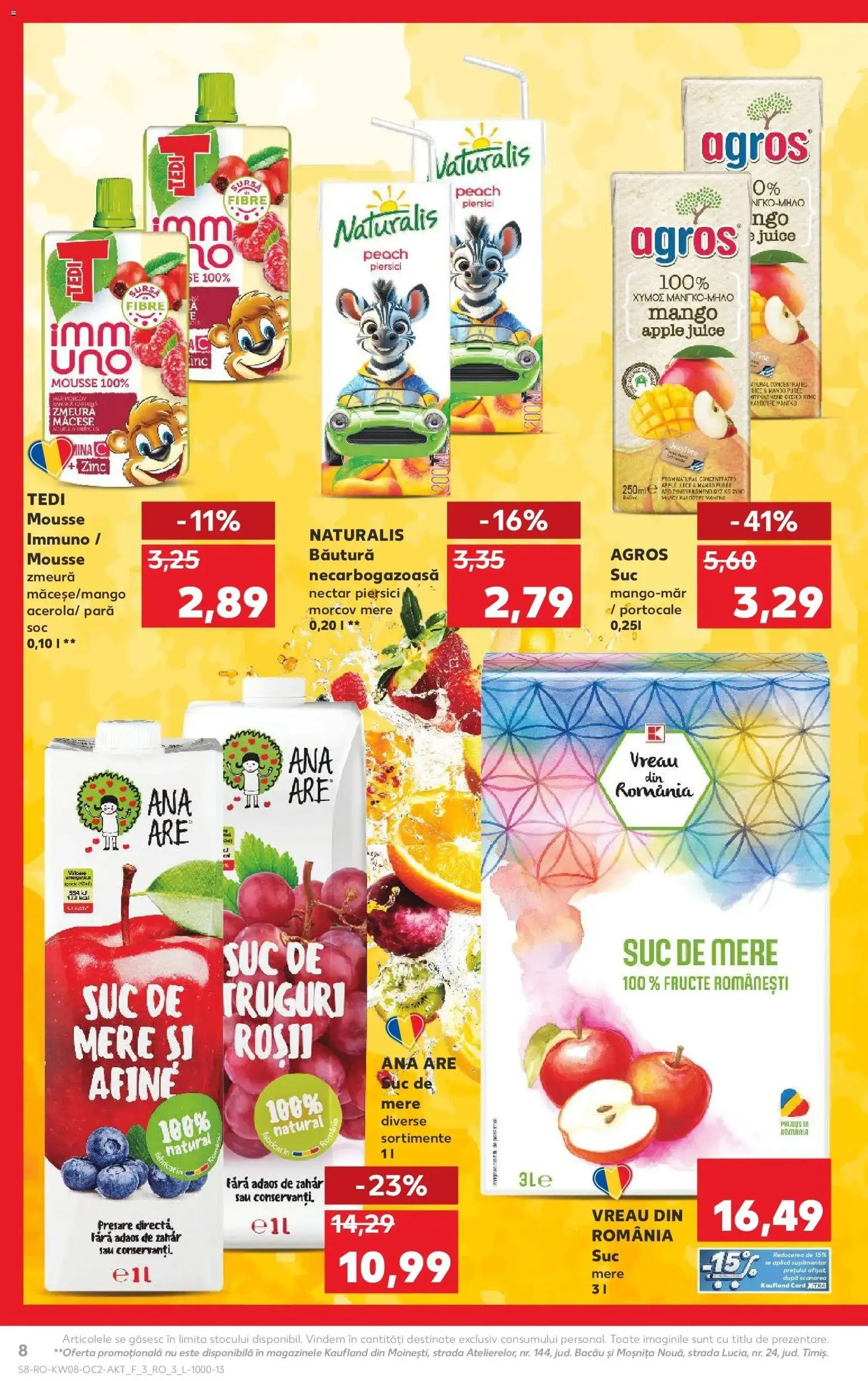 Noul catalog Kaufland – valabil de la 18.02.2026 | Pagină: 8 | Produse: Matériel de Street Workout, Suc, Mere, Mango