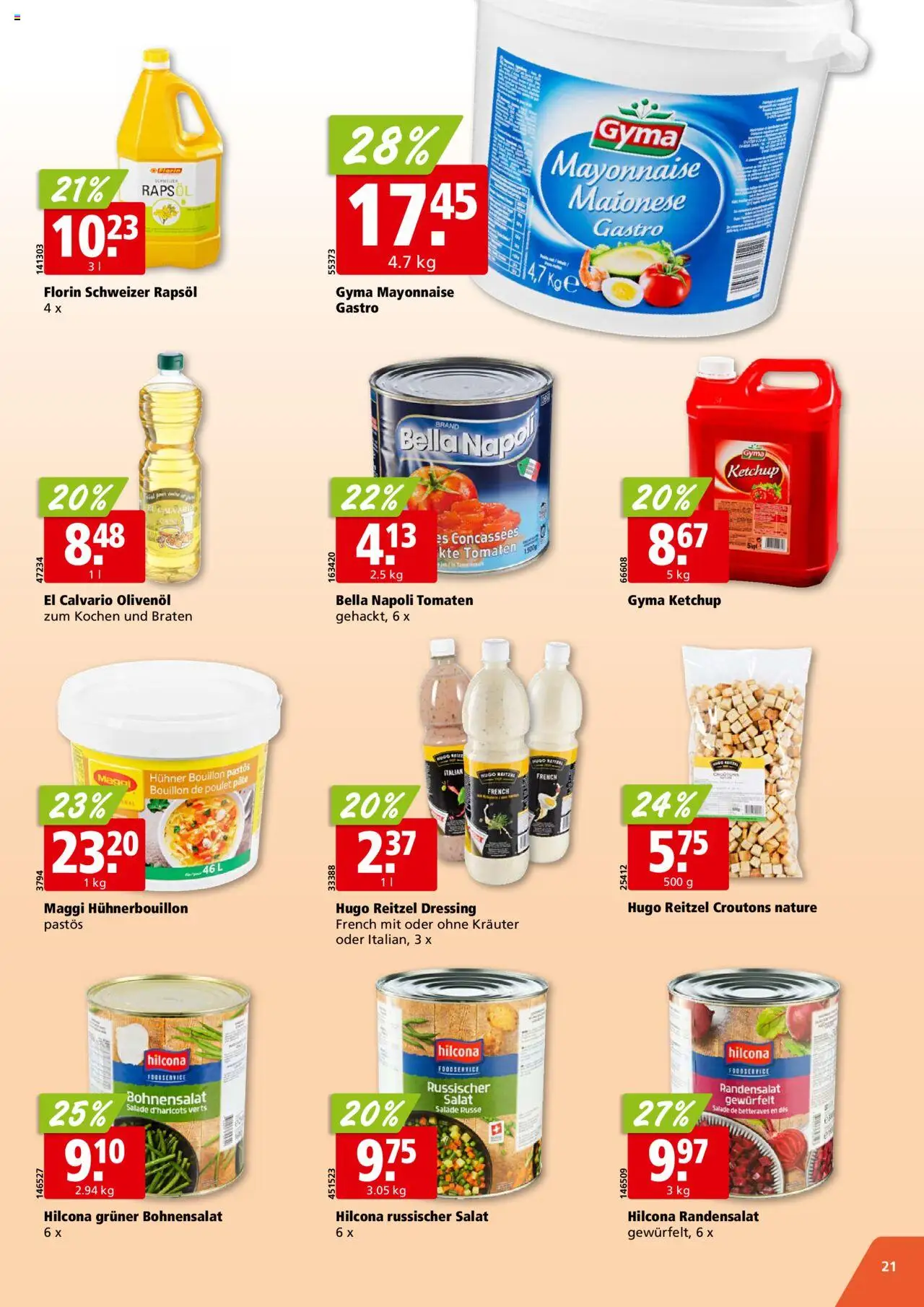Aligro Aktionen – gültig ab 15.09.2025 | Seite: 21 | Produkte: Dressing, Ketchup, Mayonnaise, Salat
