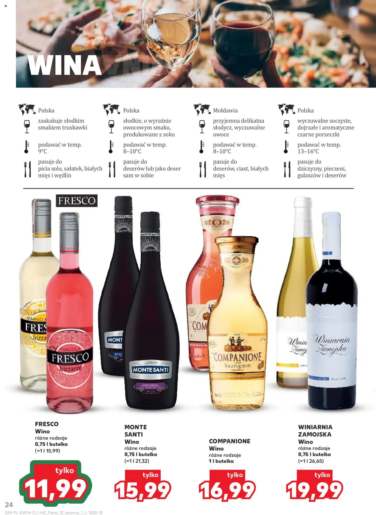 Kaufland Polsko leták - Barek od 01.04.2026 | Strana: 24 | Produkty: Mango, Frizzante