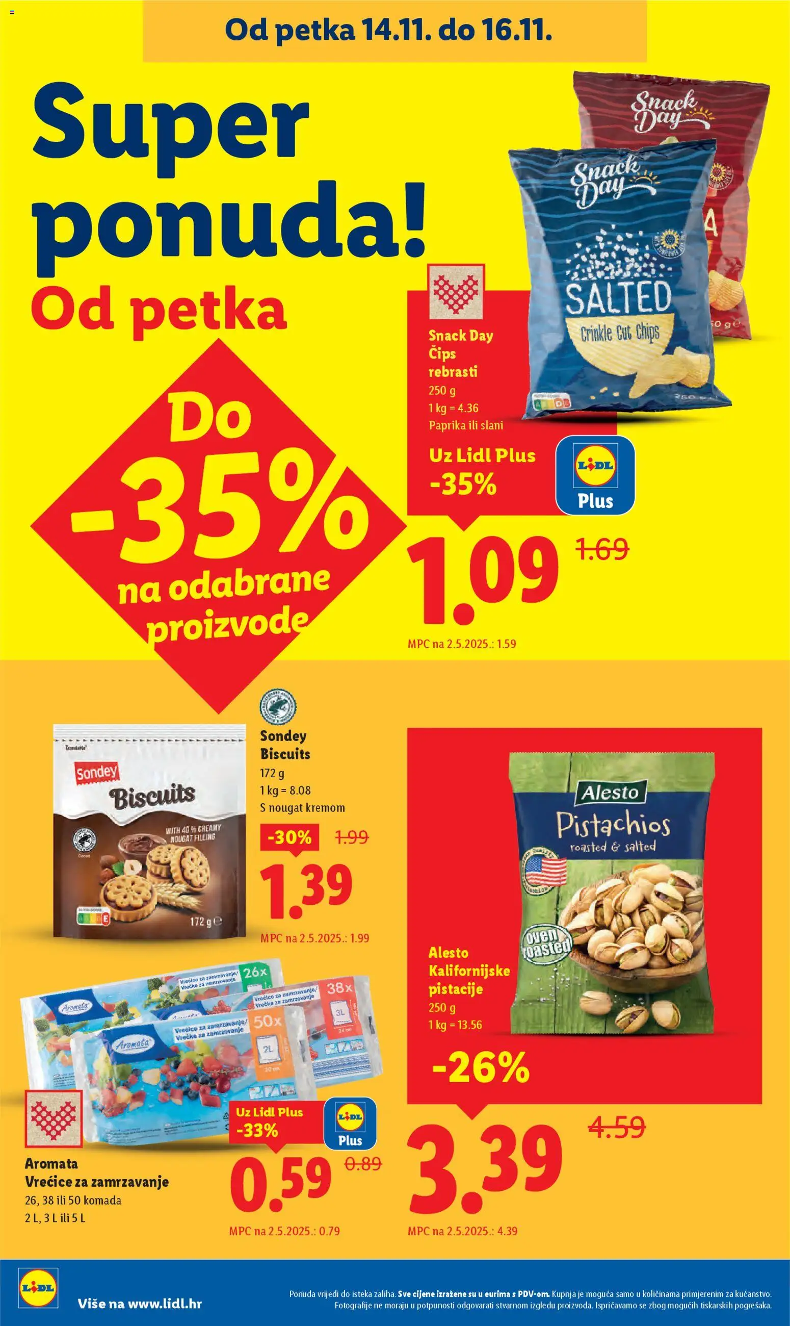 Lidl katalog | vrijedi od 10.11.2025 | Stranica: 88 | Proizvodi: Paprika, Čips, Vrećice za zamrzavanje, Pistacije